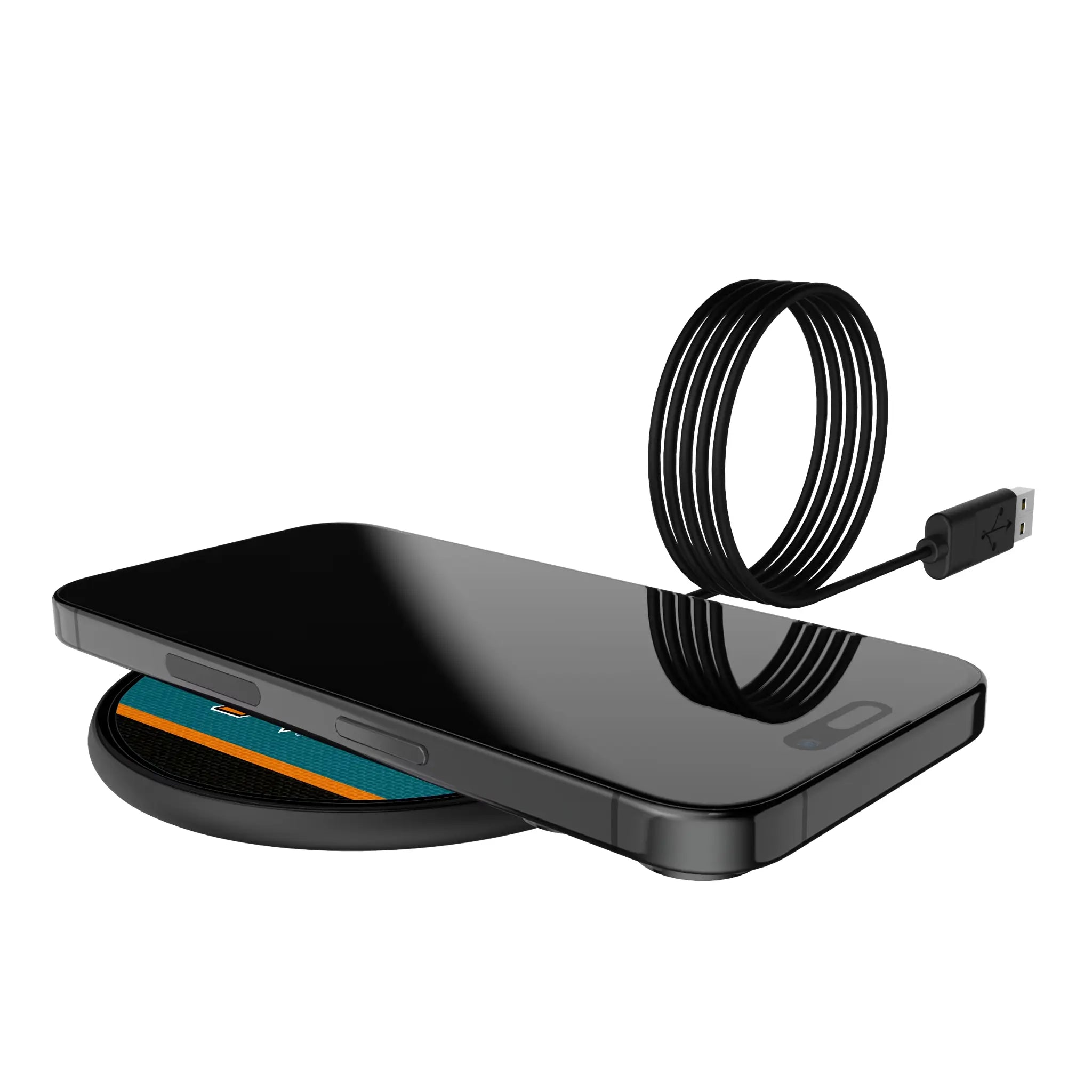 San Jose Sharks Stripe 15-Watt Wireless Charger - Lifestyle