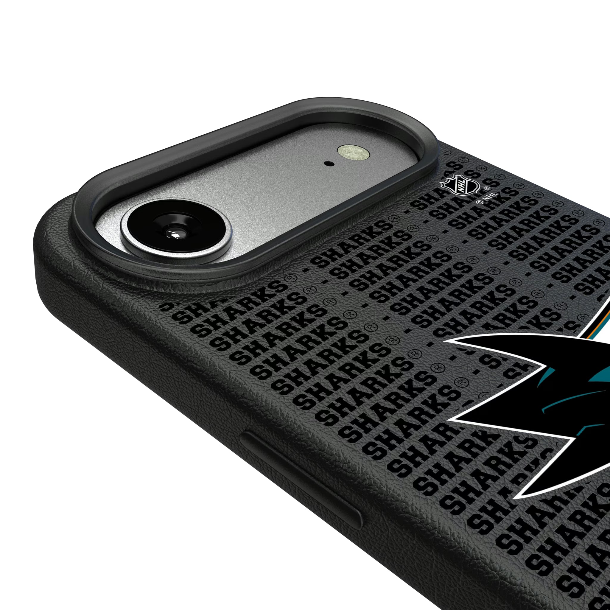 San Jose Sharks Text Backdrop iPhone MagSafe Compatible Phone Case for Apple iPhone - Detail#Device_iPhone Air