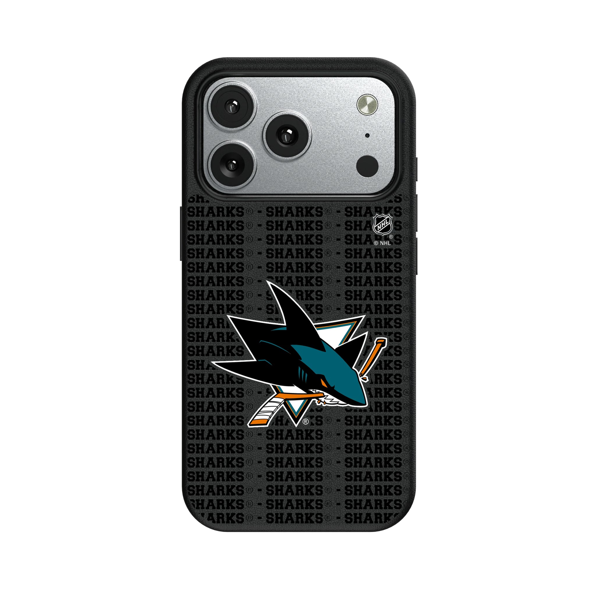 San Jose Sharks Text Backdrop iPhone MagSafe Compatible Phone Case for Apple iPhone#Device_iPhone 17 Pro