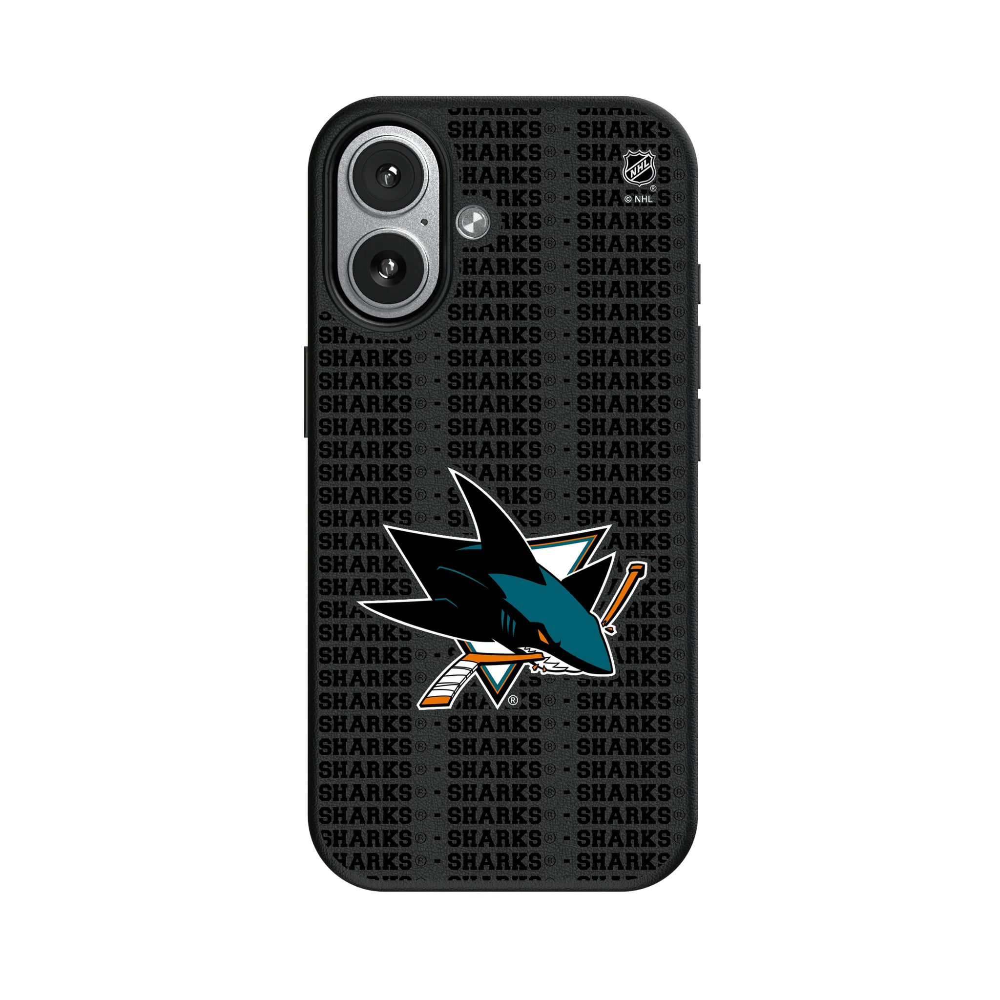 San Jose Sharks Text Backdrop iPhone MagSafe Compatible Phone Case for Apple iPhone#Device_iPhone 17