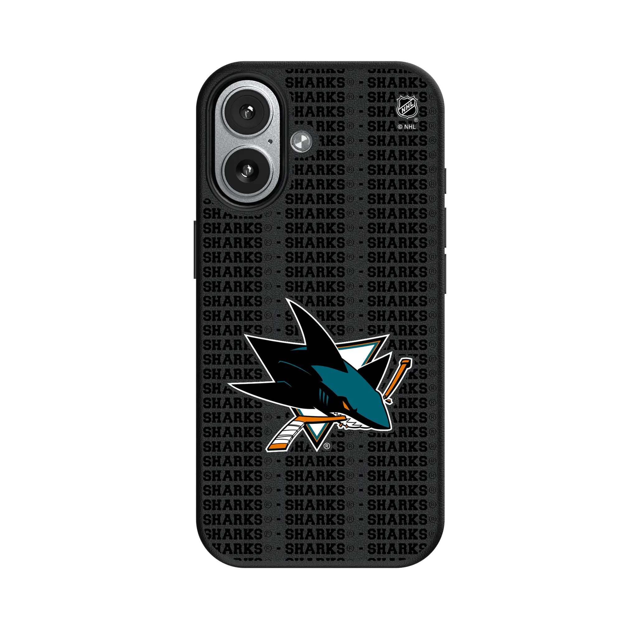 San Jose Sharks Text Backdrop iPhone MagSafe Compatible Phone Case for Apple iPhone#Device_iPhone 17