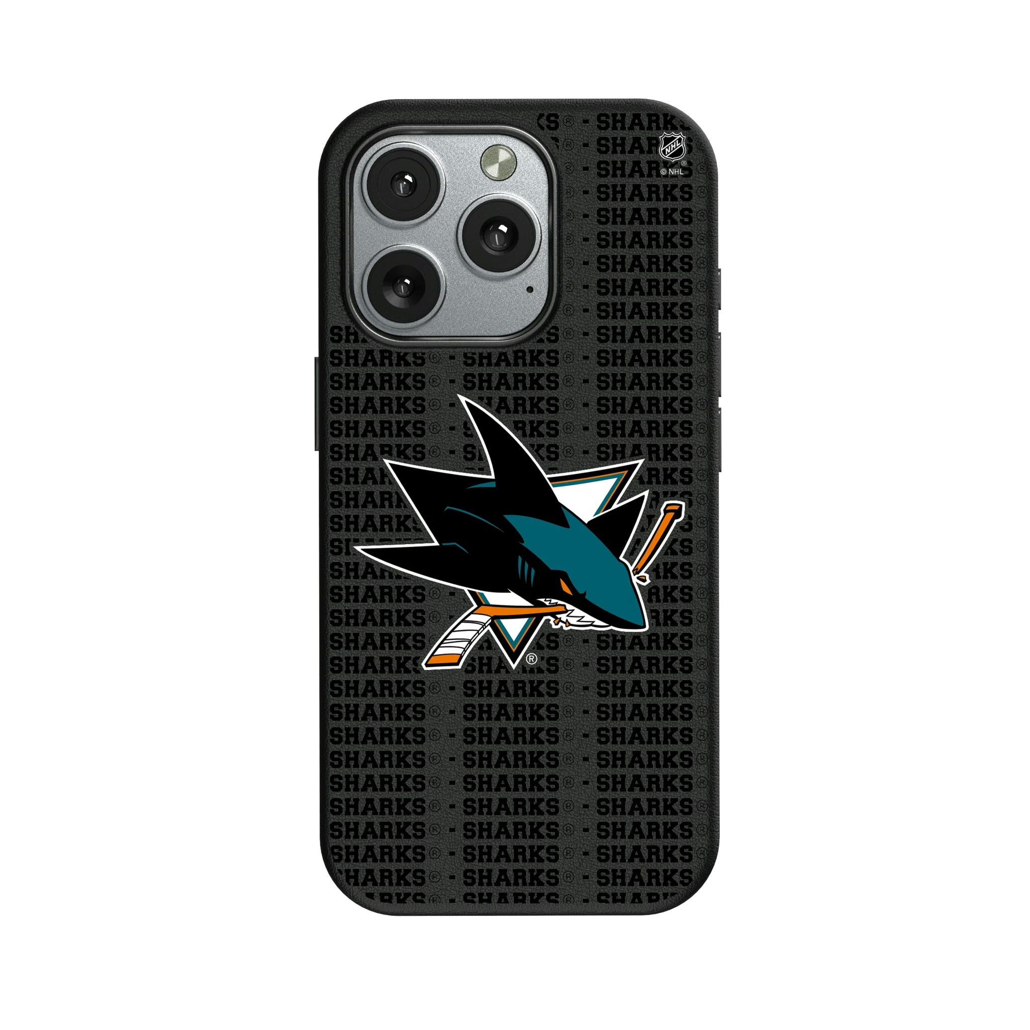 San Jose Sharks Text Backdrop iPhone MagSafe Compatible Phone Case for Apple iPhone