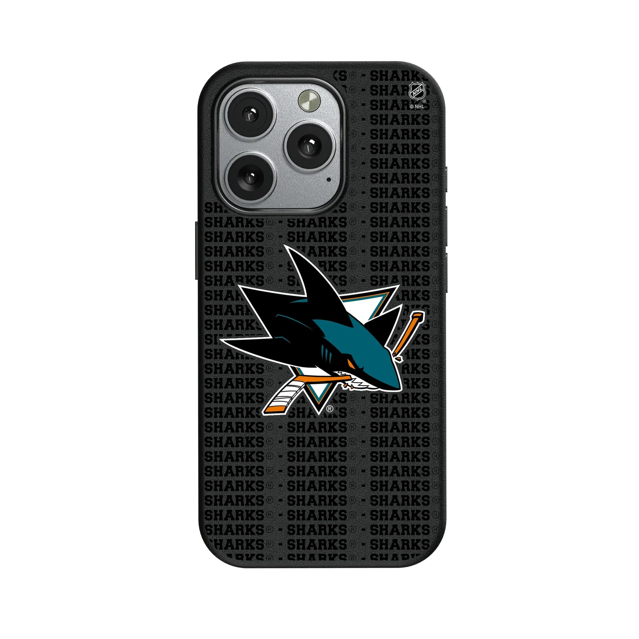 San Jose Sharks Text Backdrop iPhone MagSafe Compatible Phone Case for Apple iPhone
