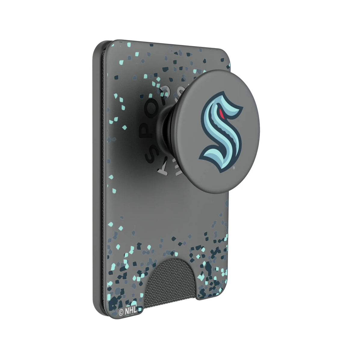 Seattle Kraken Confetti Popsockets Wallet Magnetic