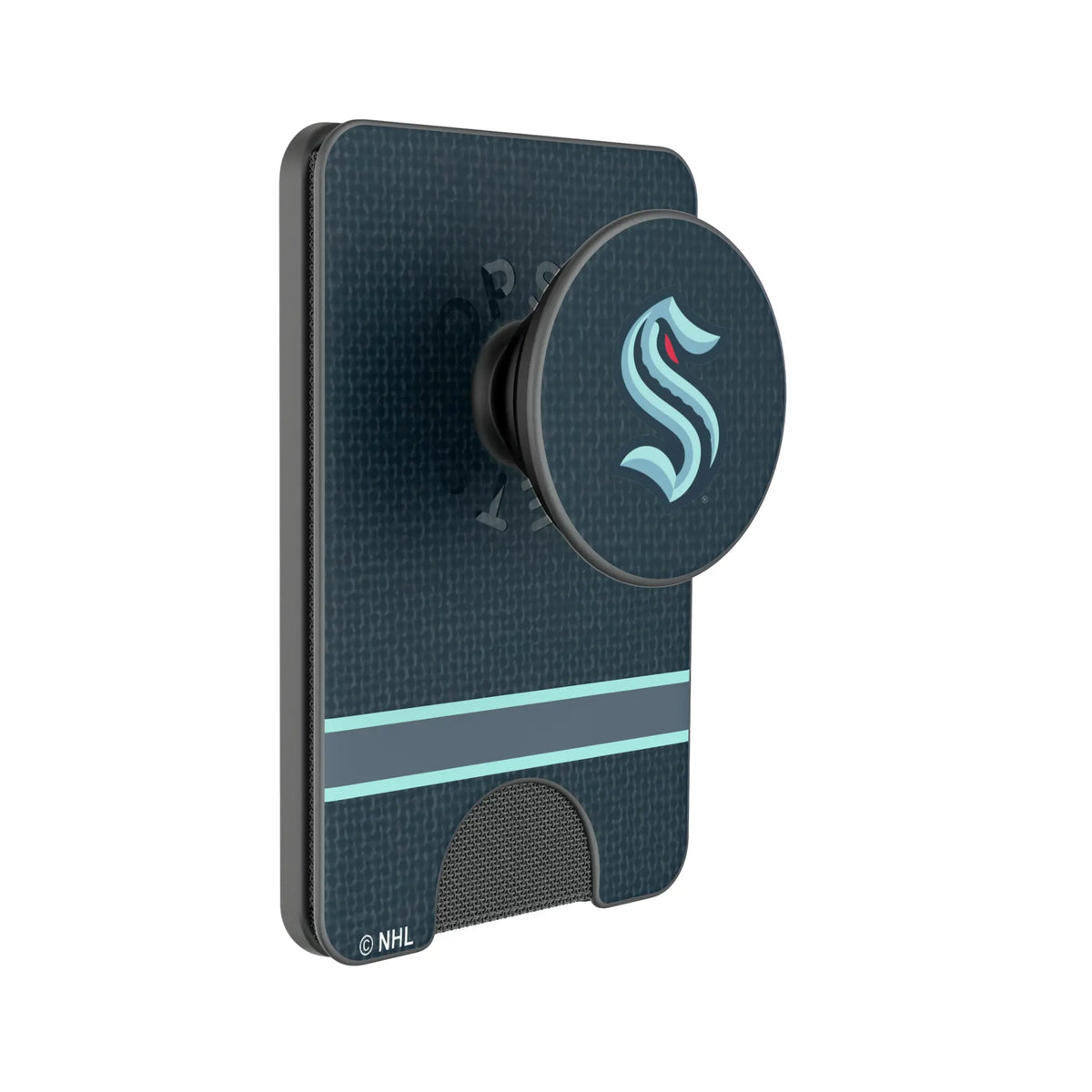 Seattle Kraken Endzone Solid Popsockets Wallet Magnetic