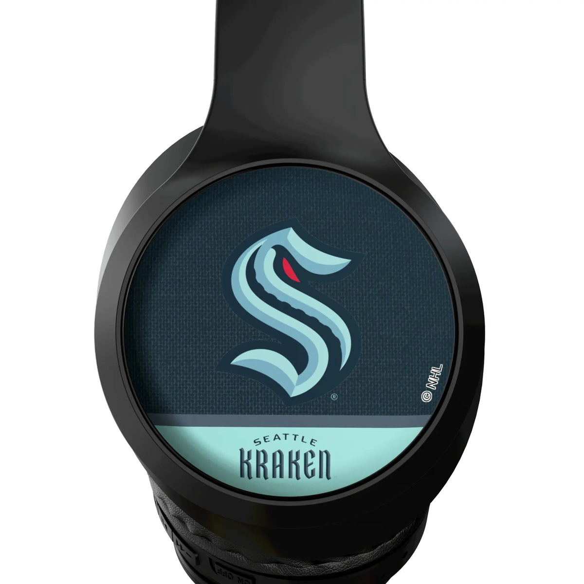 Seattle Kraken Endzone Solid Wireless Over-Ear Headphones With Case - Detail