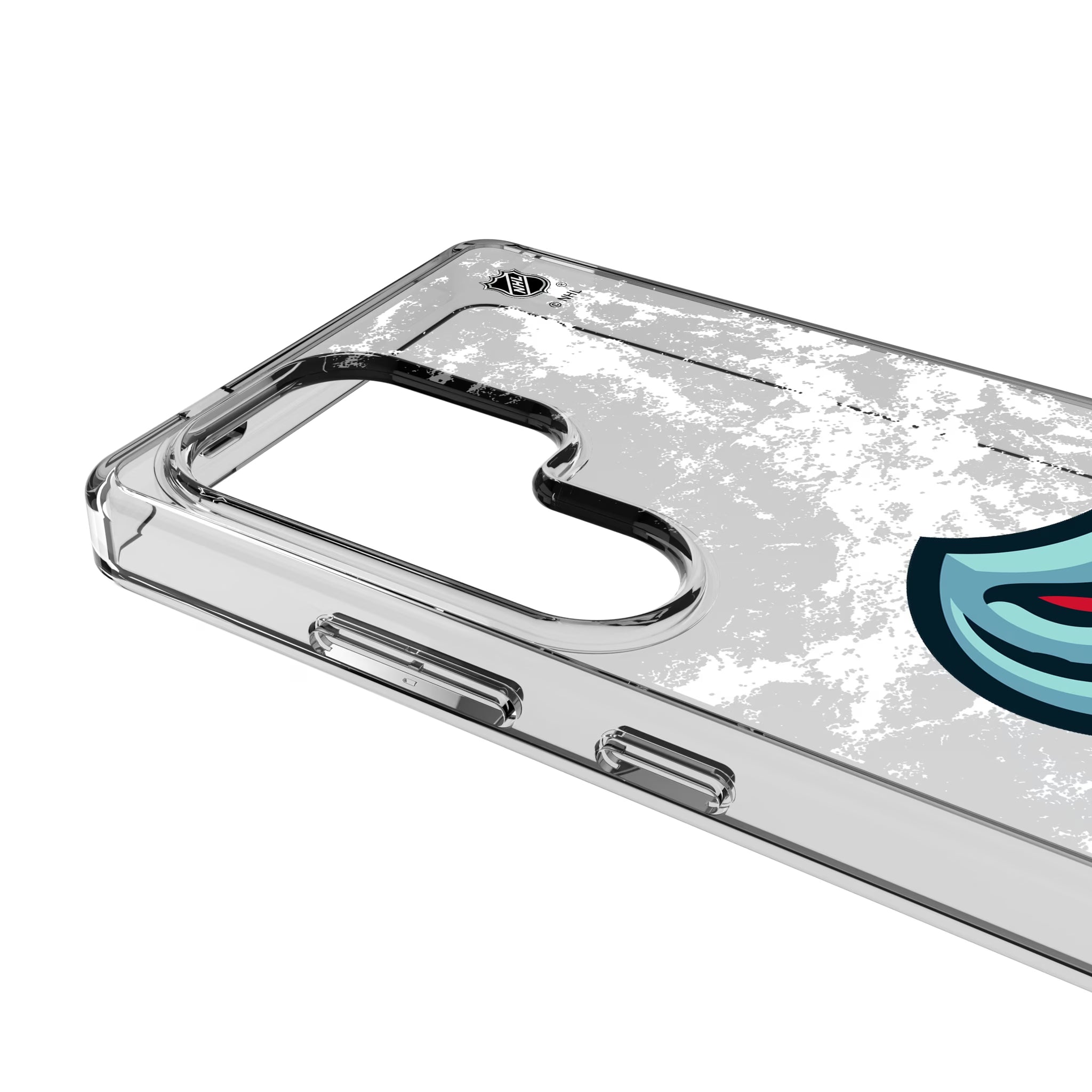 Seattle Kraken Ice Stripe Galaxy Clear Phone Case for Samsung Galaxy - Detail