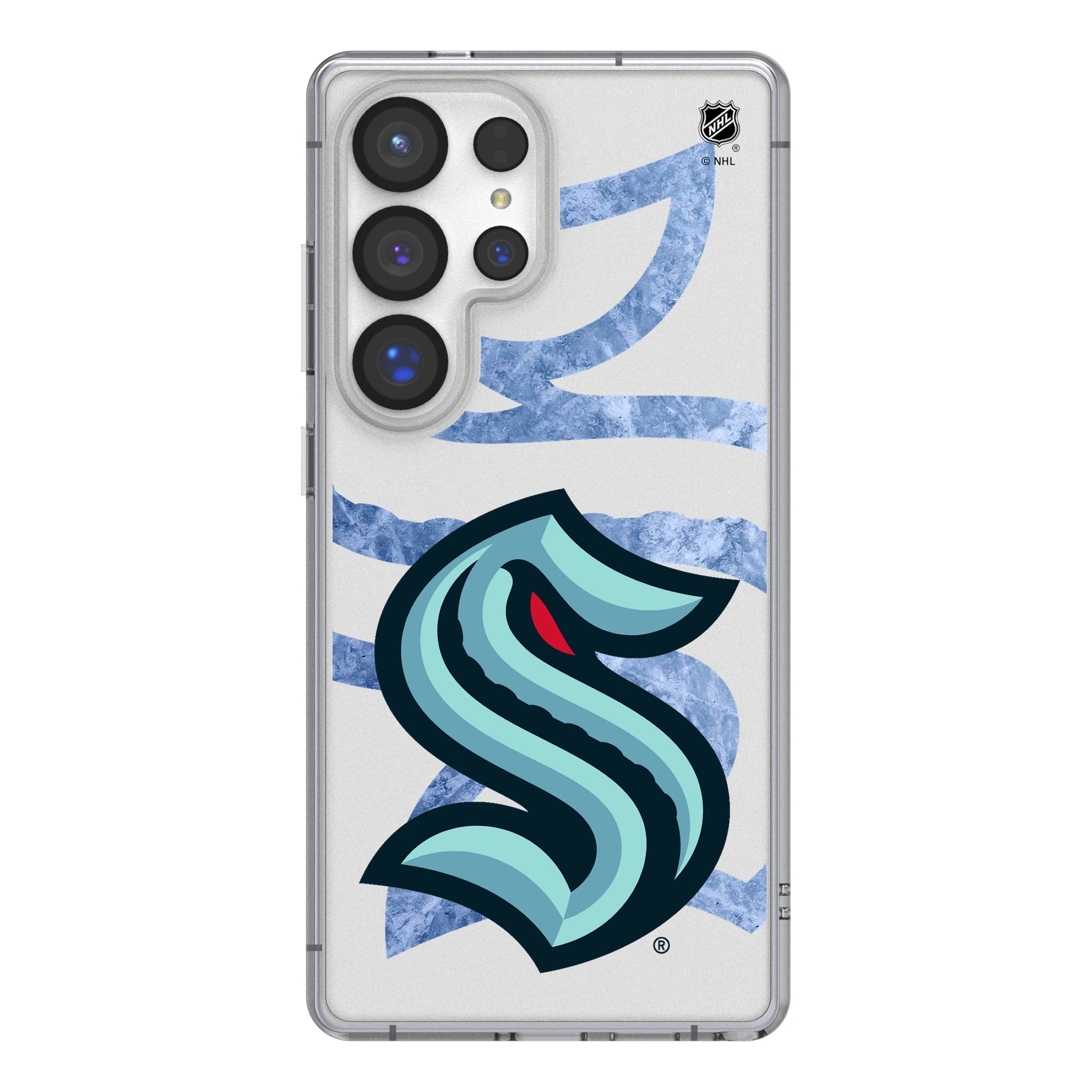 Seattle Kraken Ice Tilt Galaxy Clear Phone Case for Samsung Galaxy