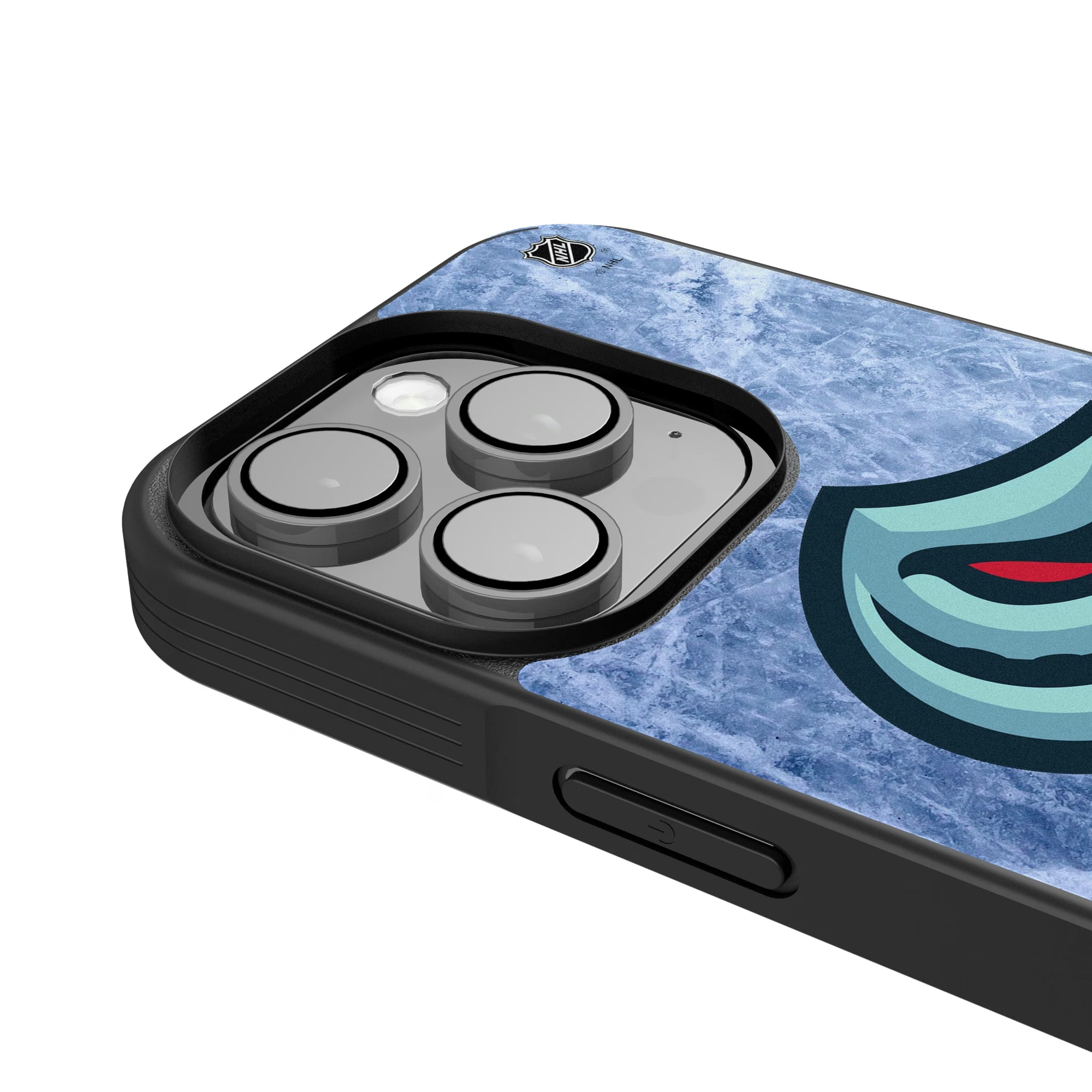 Seattle Kraken Ice Wordmark iPhone Bump Phone Case for Apple iPhone - Detail