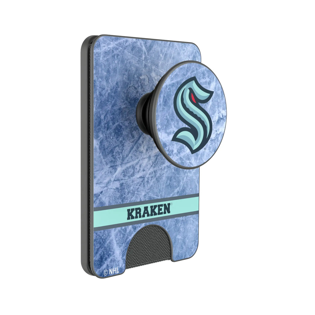 Seattle Kraken Ice Wordmark Popsockets Wallet Magnetic