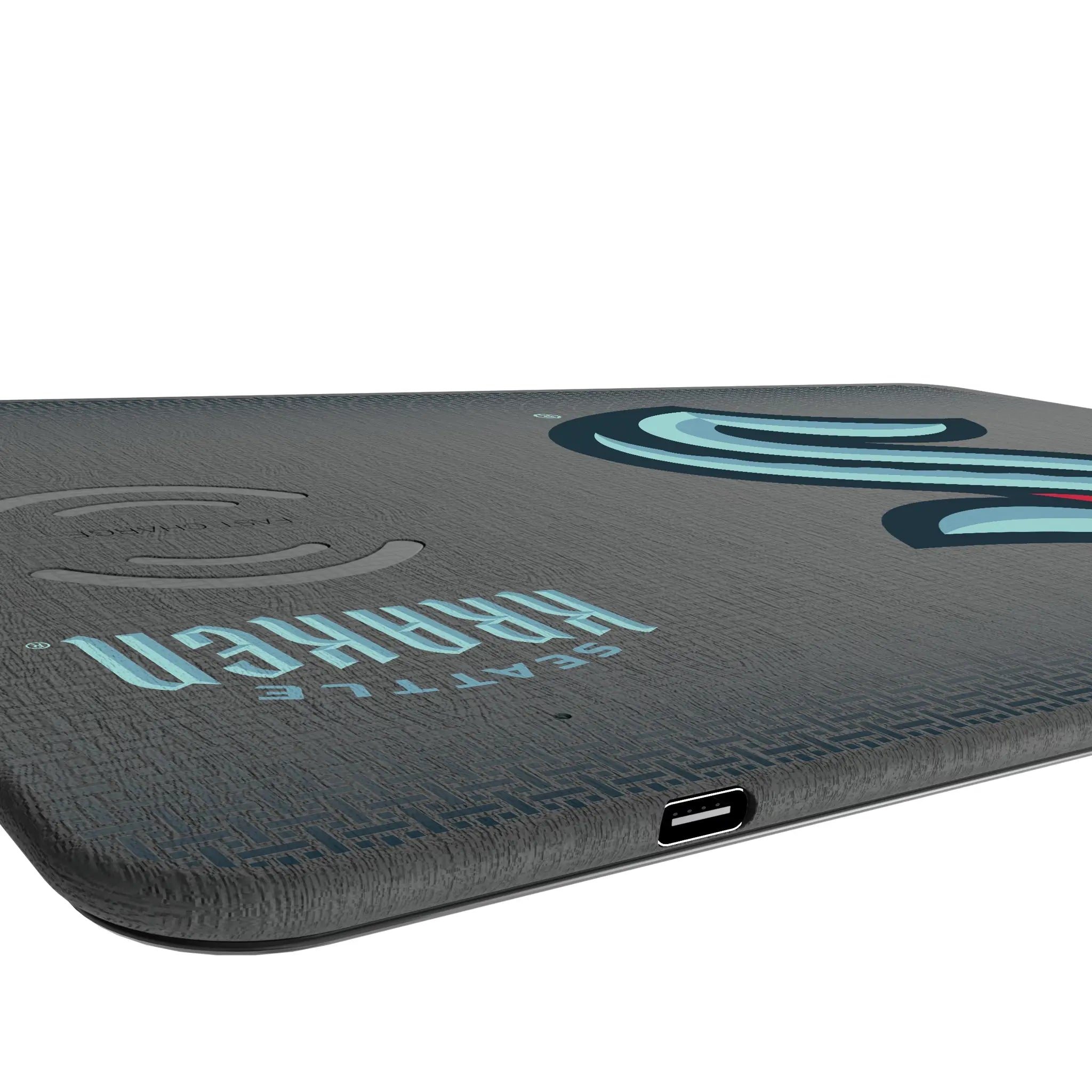 Seattle Kraken Linen 15-Watt Wireless Charger and Mouse Pad