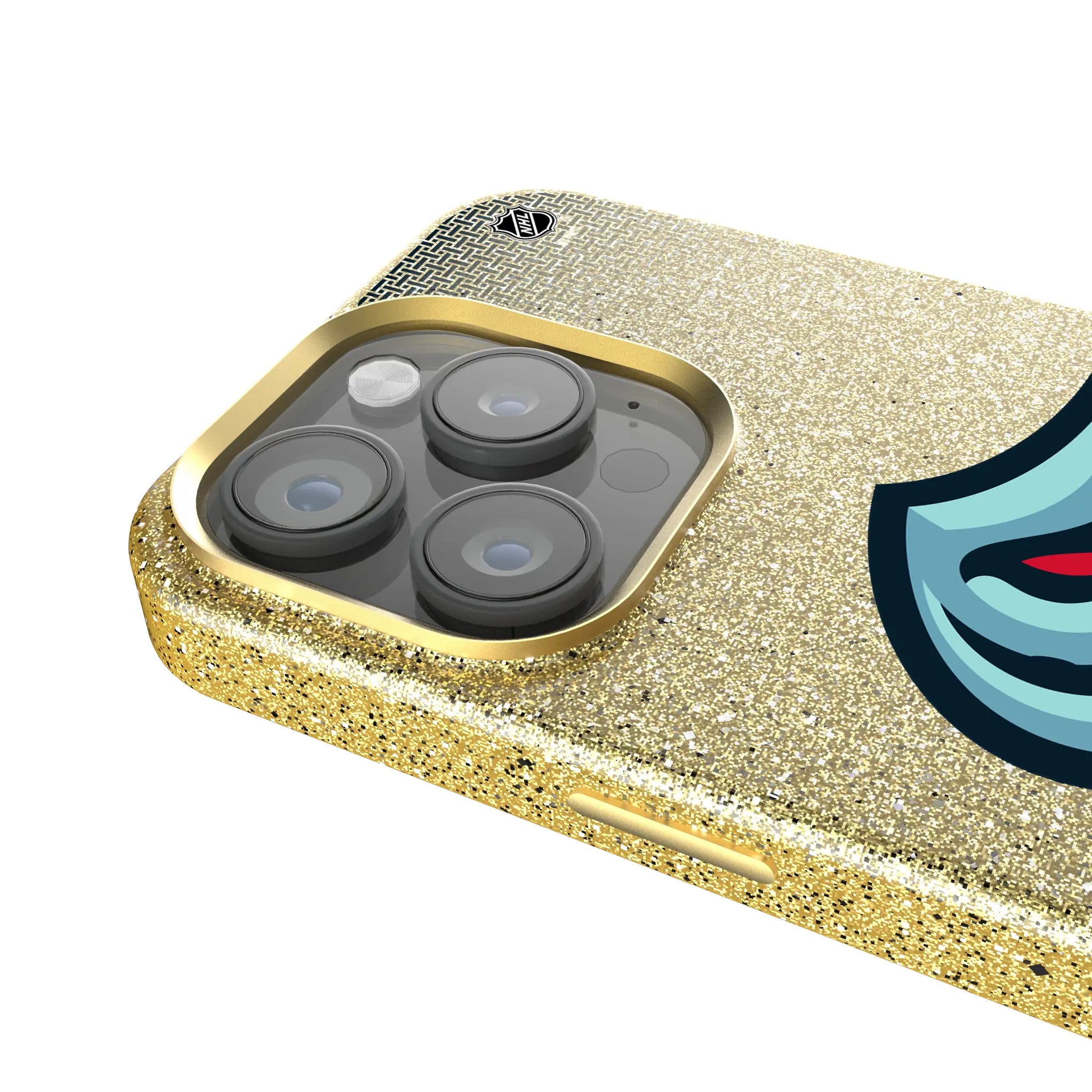 Seattle Kraken Linen iPhone Bling Phone Case for Apple iPhone - Detail