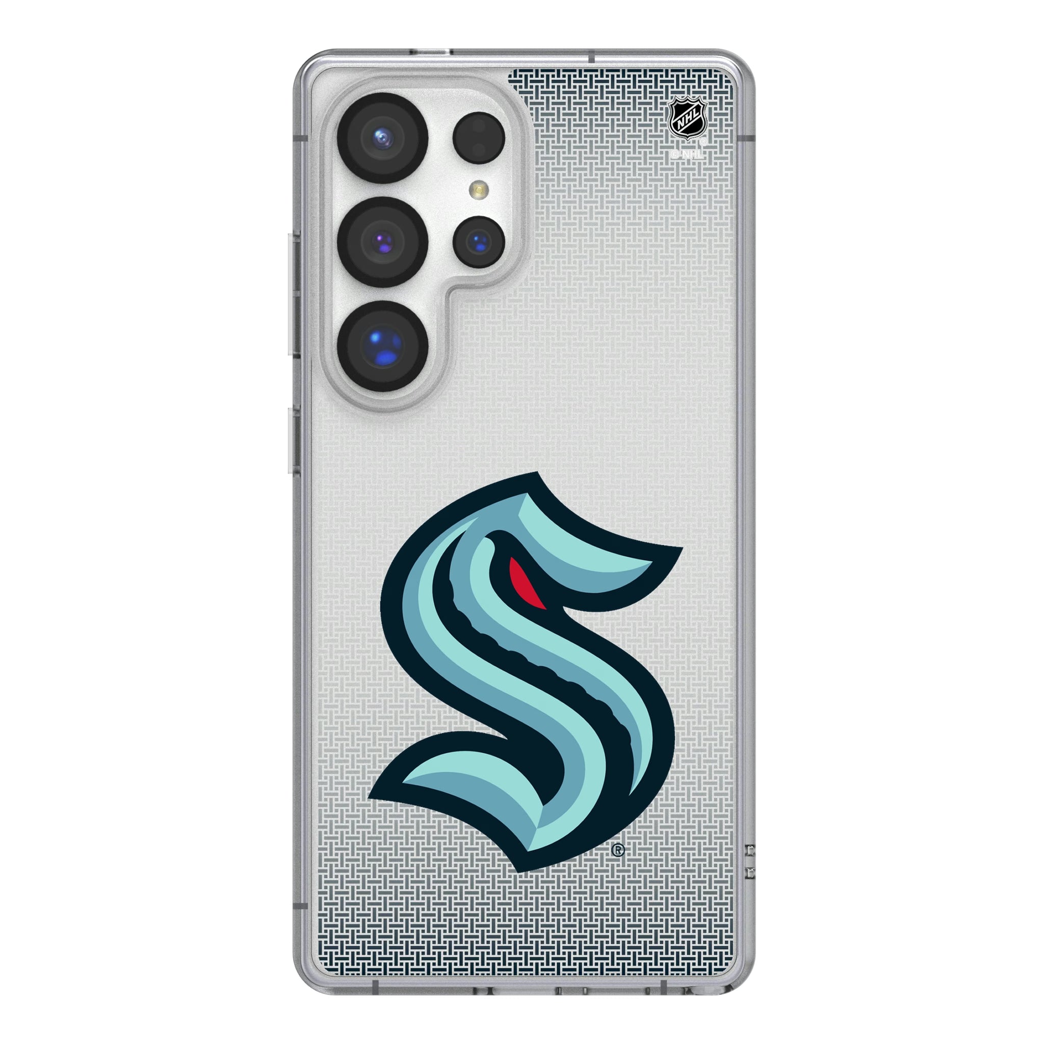 Seattle Kraken Linen Galaxy Clear Phone Case for Samsung Galaxy