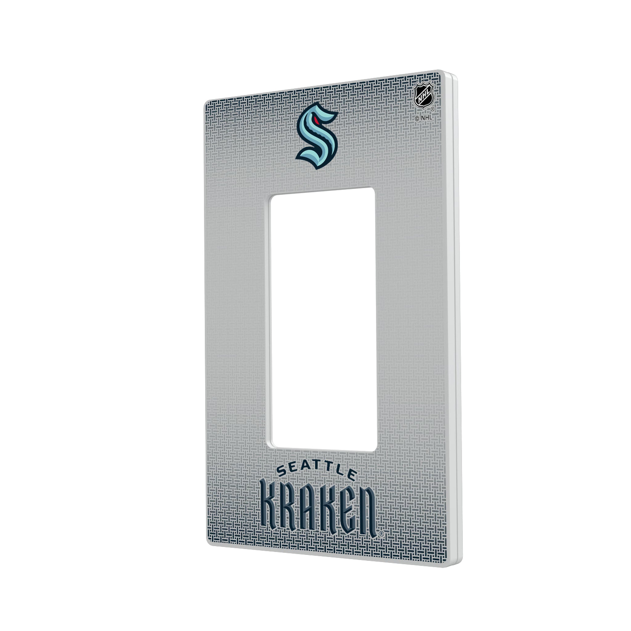 Seattle Kraken Linen Hidden-Screw Light Switch Plate#Style_Single Rocker