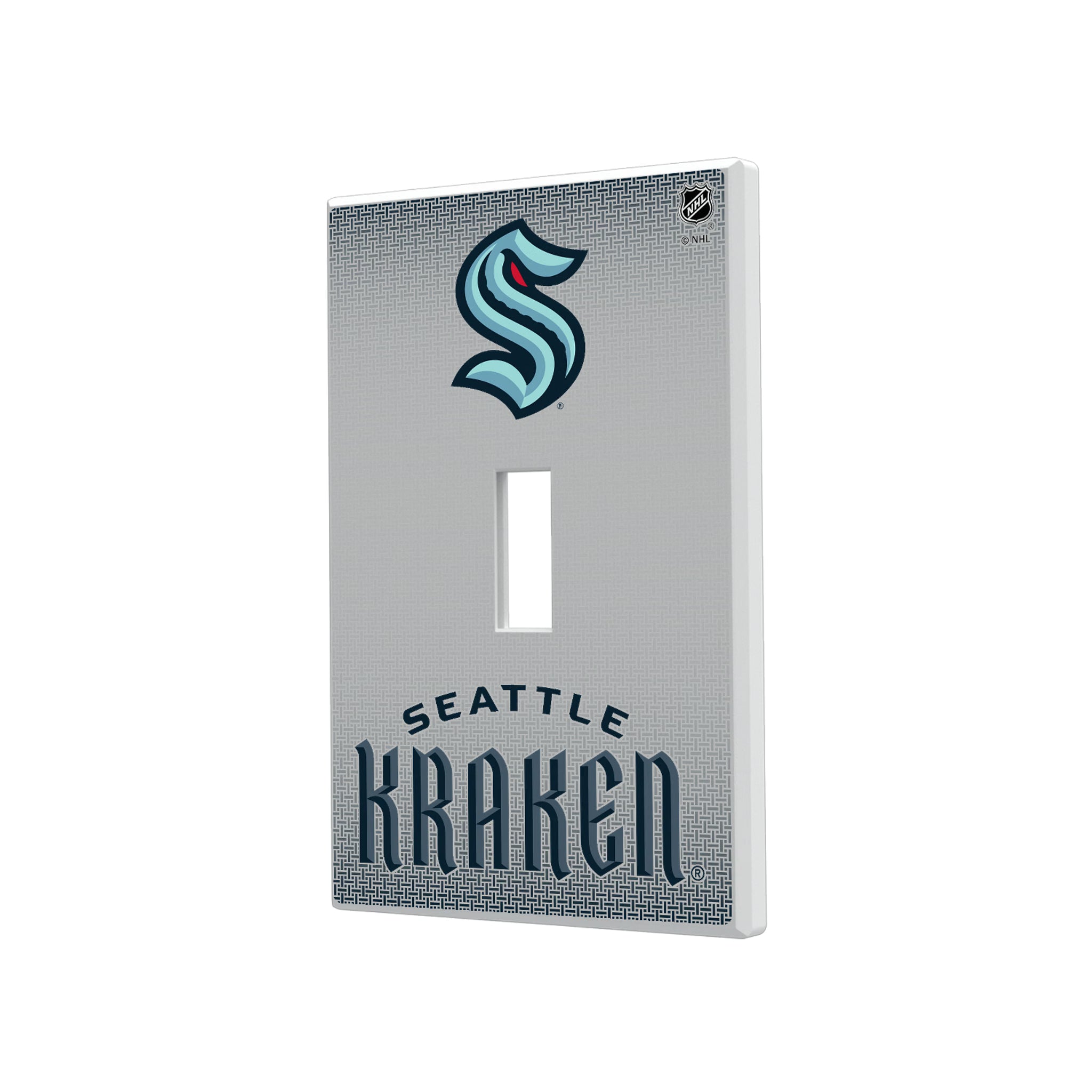 Seattle Kraken Linen Hidden-Screw Light Switch Plate#Style_Single Toggle