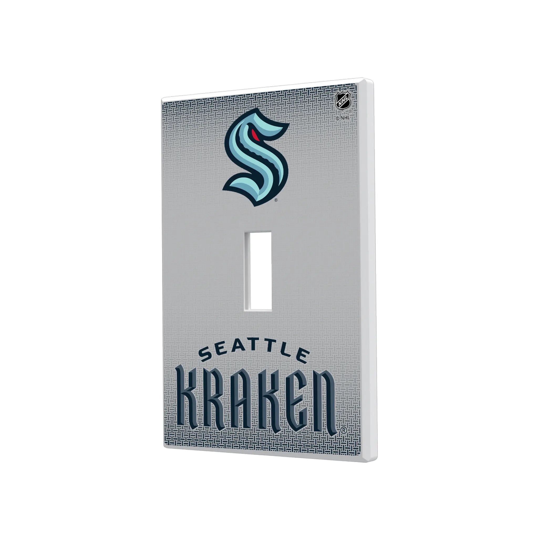 Seattle Kraken Linen Hidden-Screw Light Switch Plate#Style_Single Toggle