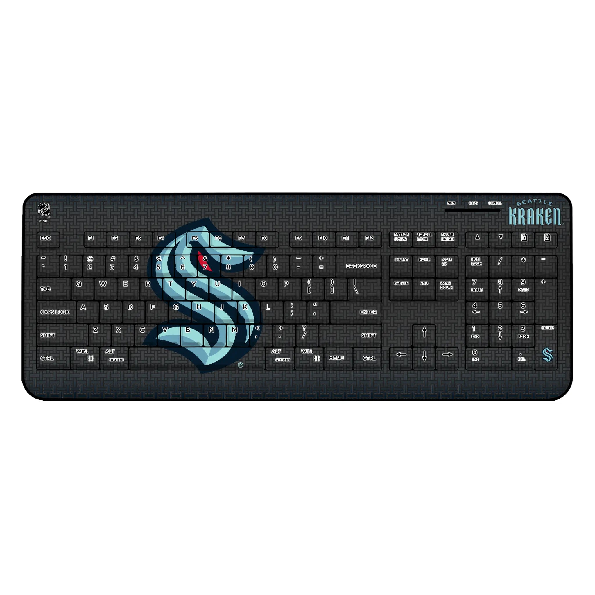 Seattle Kraken Linen Wireless USB Keyboard
