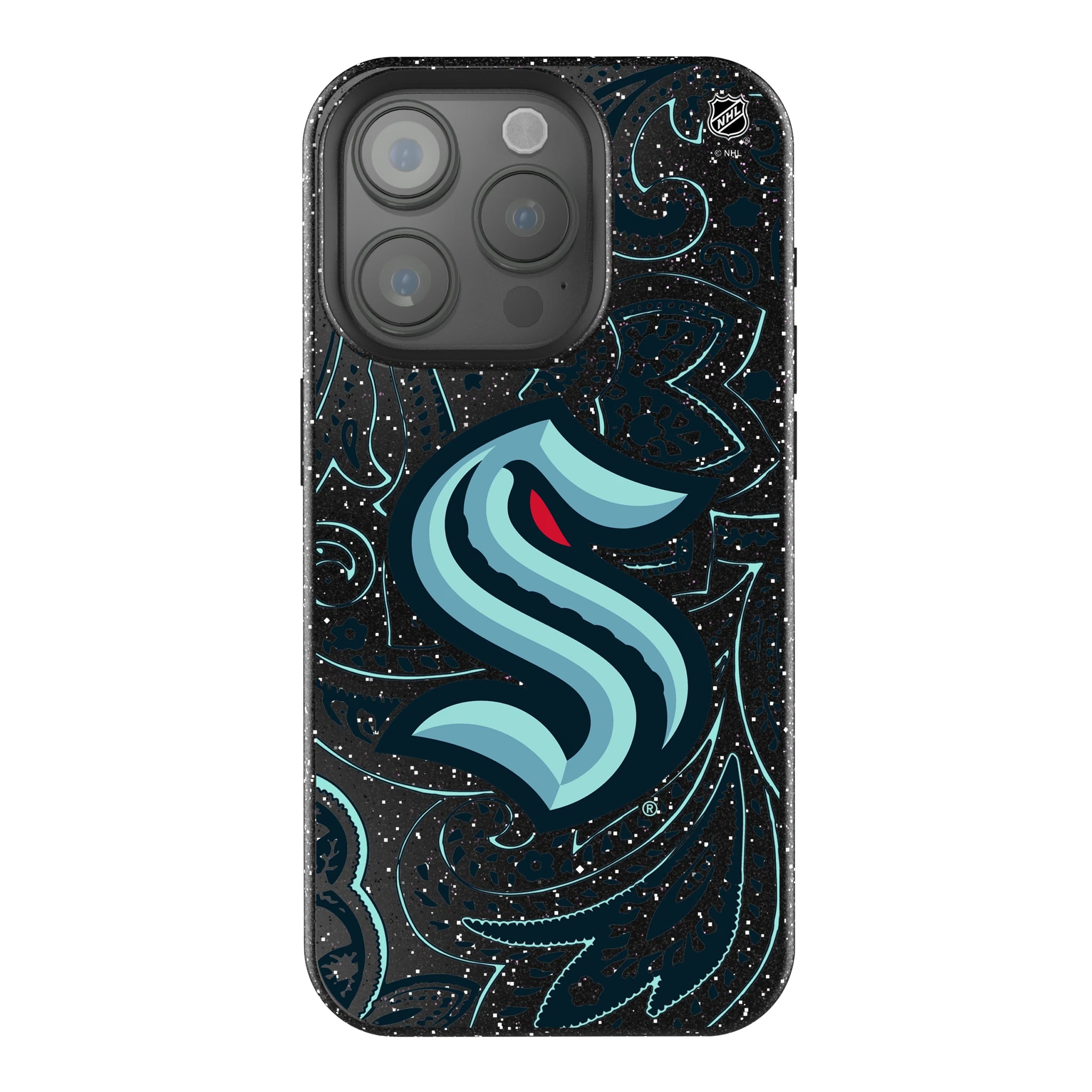 Seattle Kraken Paisley iPhone Bling Phone Case for Apple iPhone