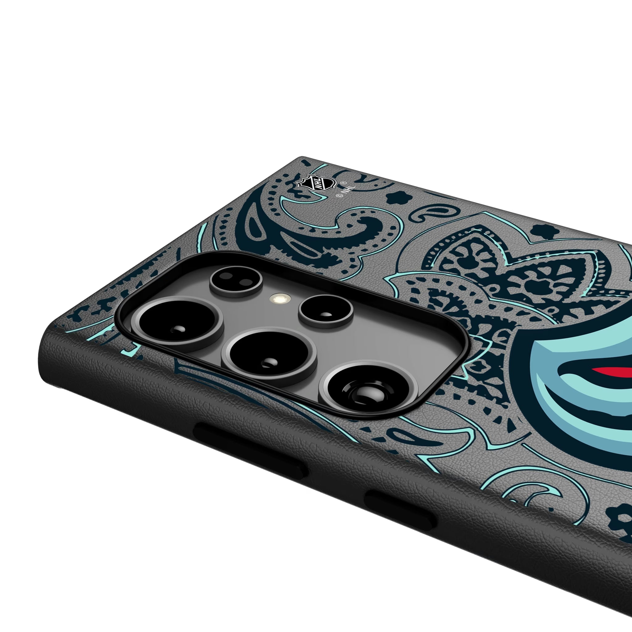 Seattle Kraken Paisley Galaxy MagSafe Compatible Phone Case for Samsung Galaxy - Detail