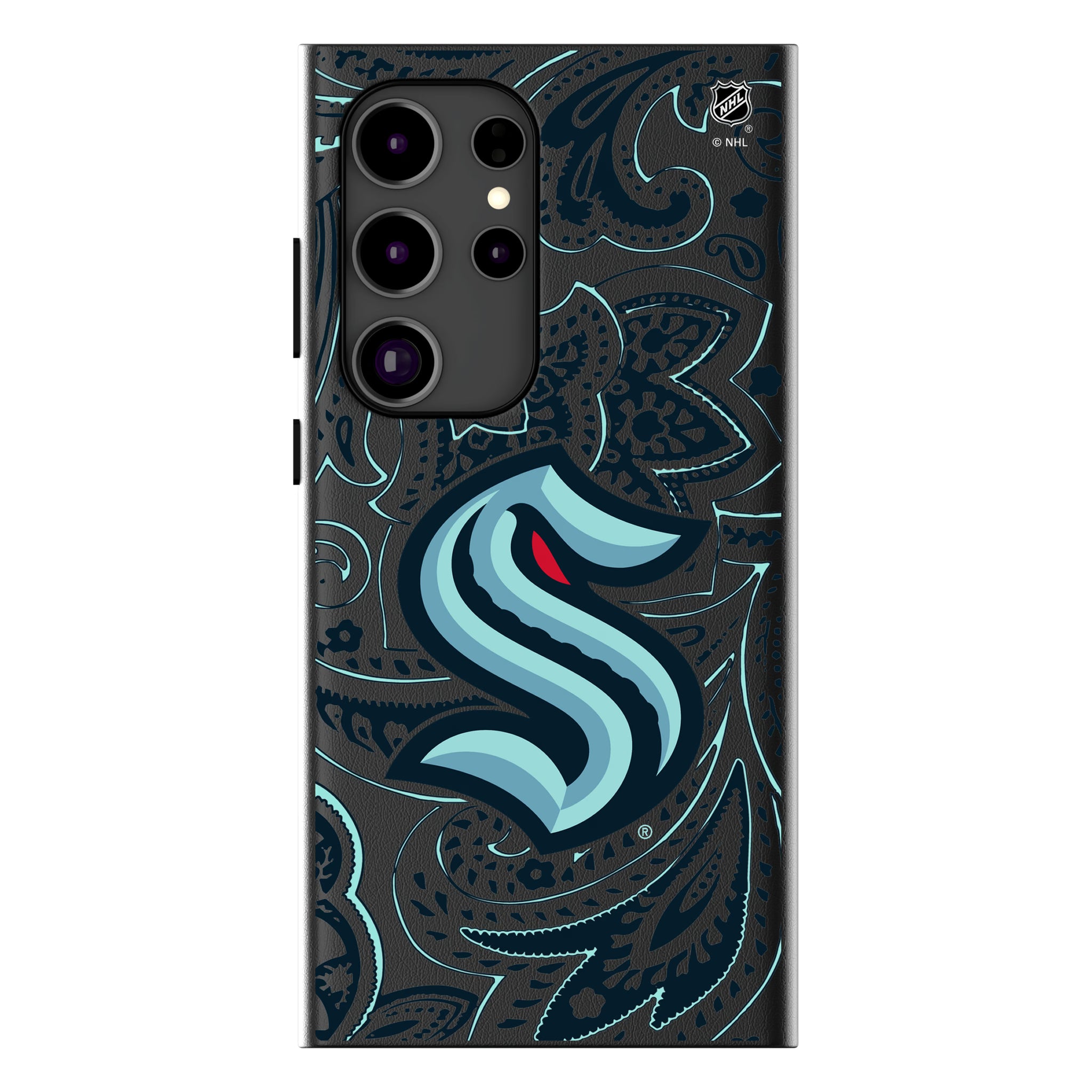 Seattle Kraken Paisley Galaxy MagSafe Compatible Phone Case for Samsung Galaxy