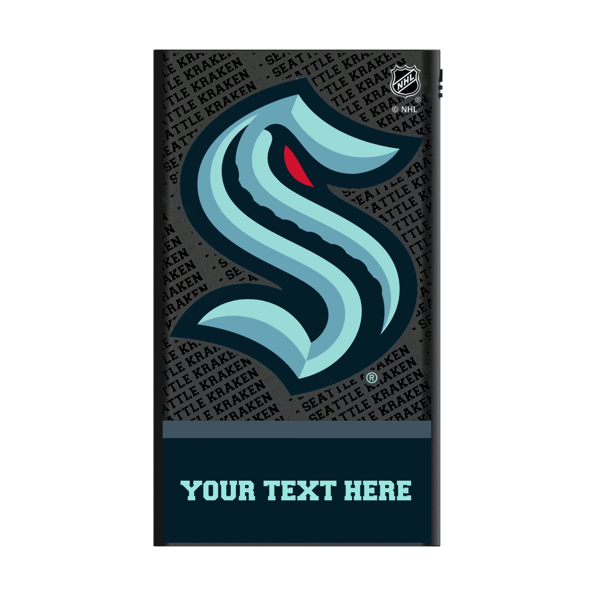 Seattle Kraken Personalized EndZone Plus 5000mAh Flat Powerbank