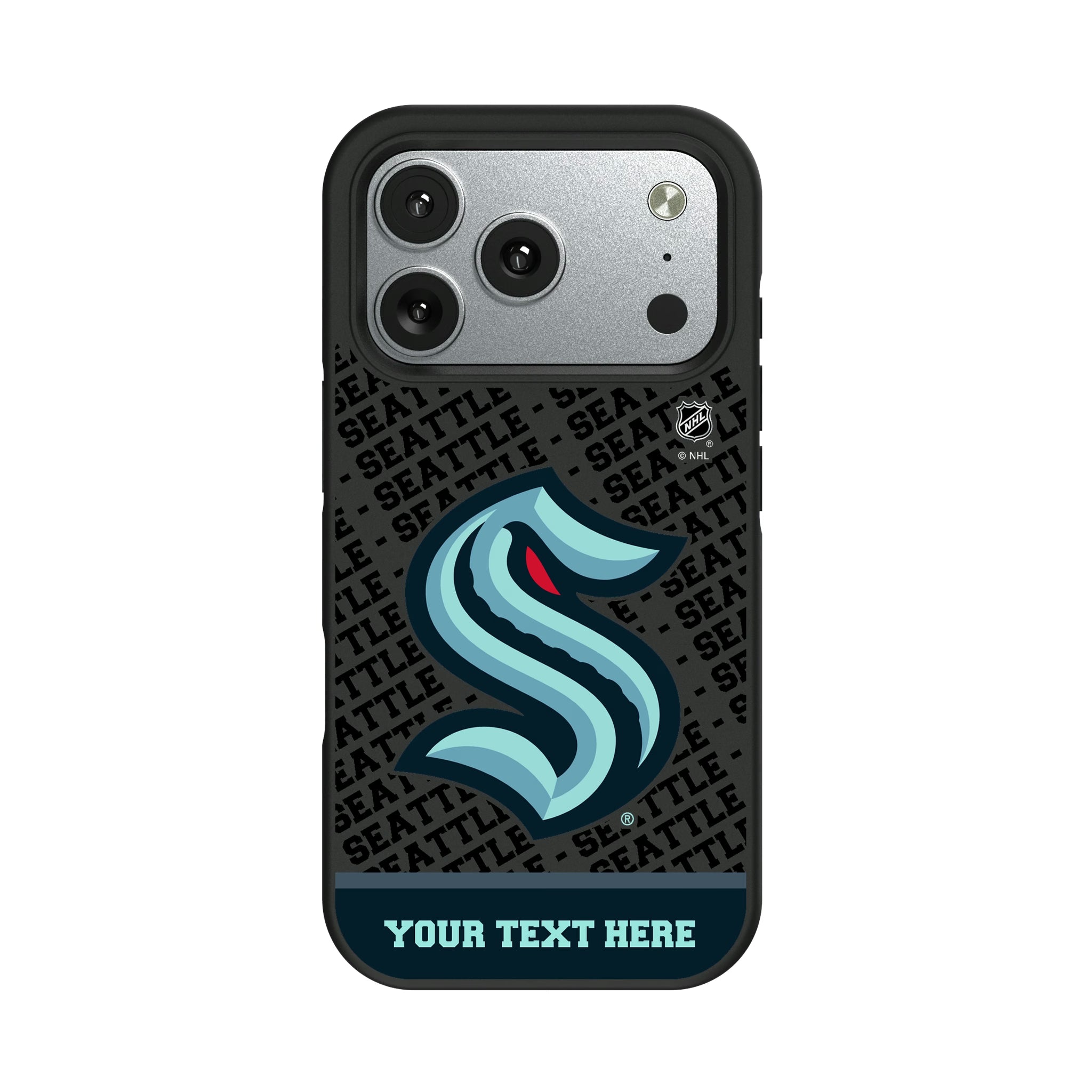 Seattle Kraken Personalized EndZone Plus iPhone Bump Phone Case for Apple iPhone#Device_iPhone 17 Pro