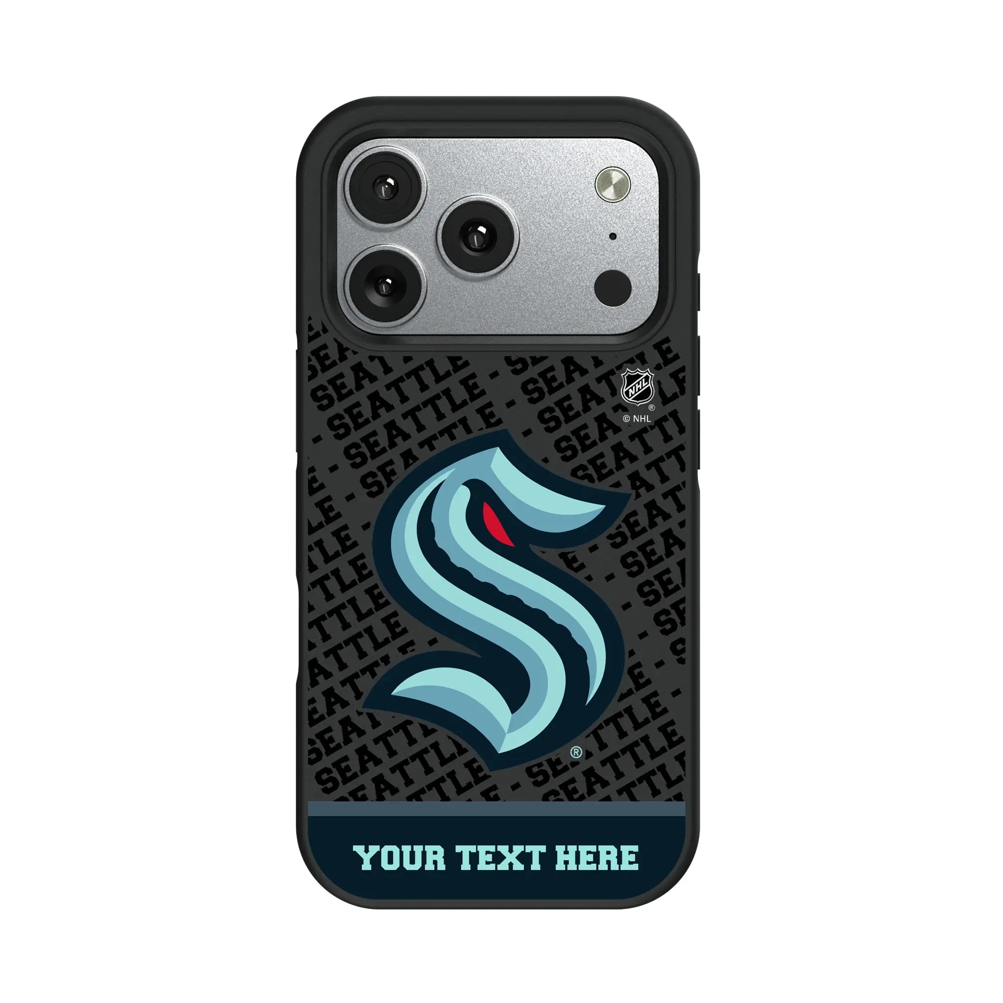 Seattle Kraken Personalized EndZone Plus iPhone Bump Phone Case for Apple iPhone#Device_iPhone 17 Pro