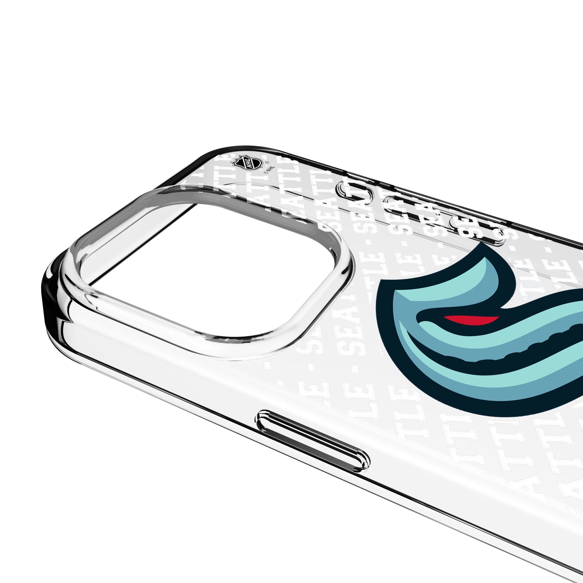 Seattle Kraken Personalized EndZone Plus iPhone Clear Phone Case for Apple iPhone - Detail