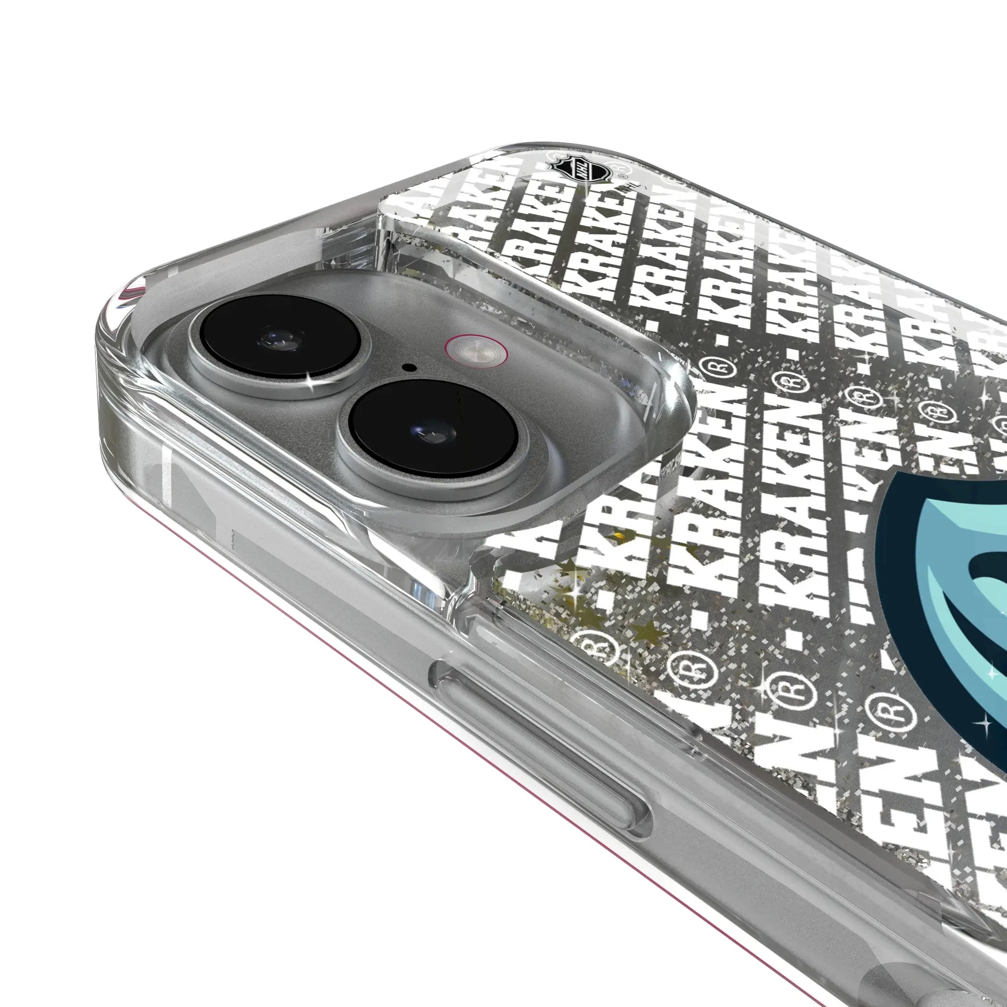 Seattle Kraken Personalized EndZone Plus iPhone Glitter Phone Case for Apple iPhone - Detail