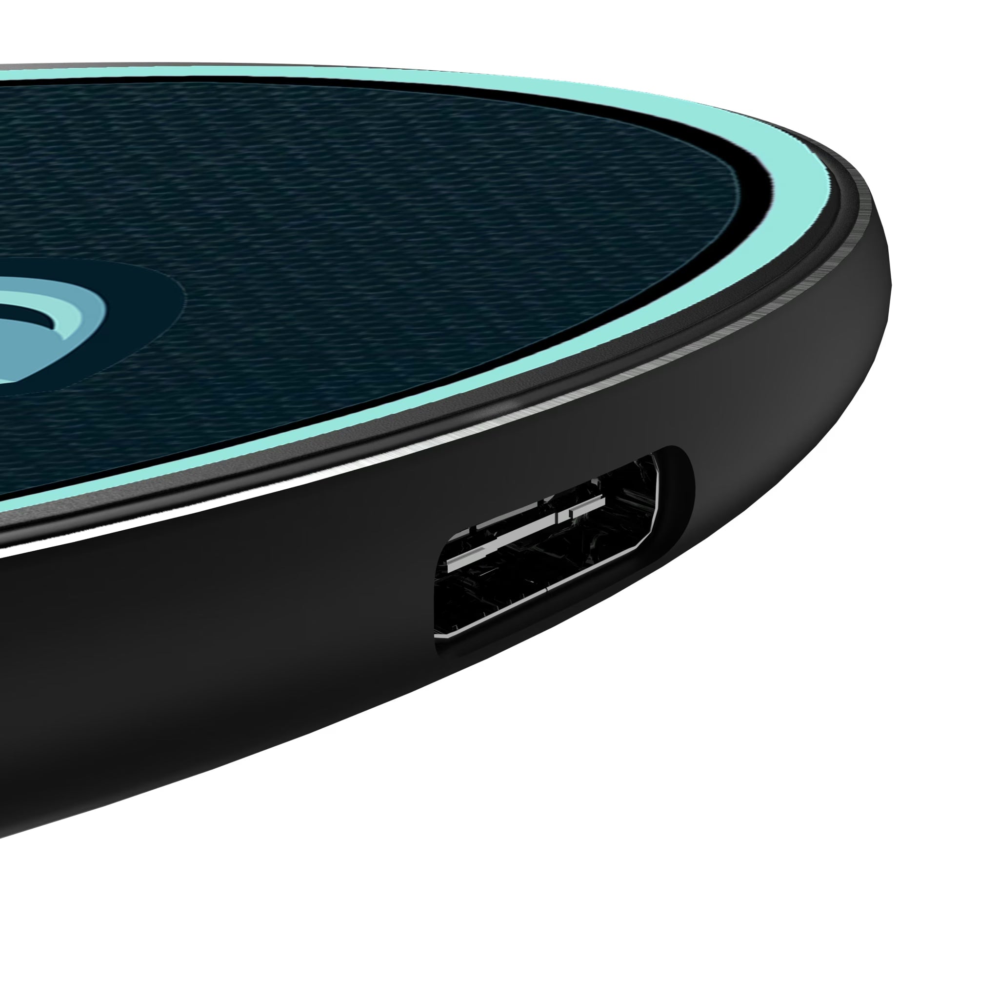 Seattle Kraken Personalized Endzone Solid 15-Watt Wireless Charger - Detail