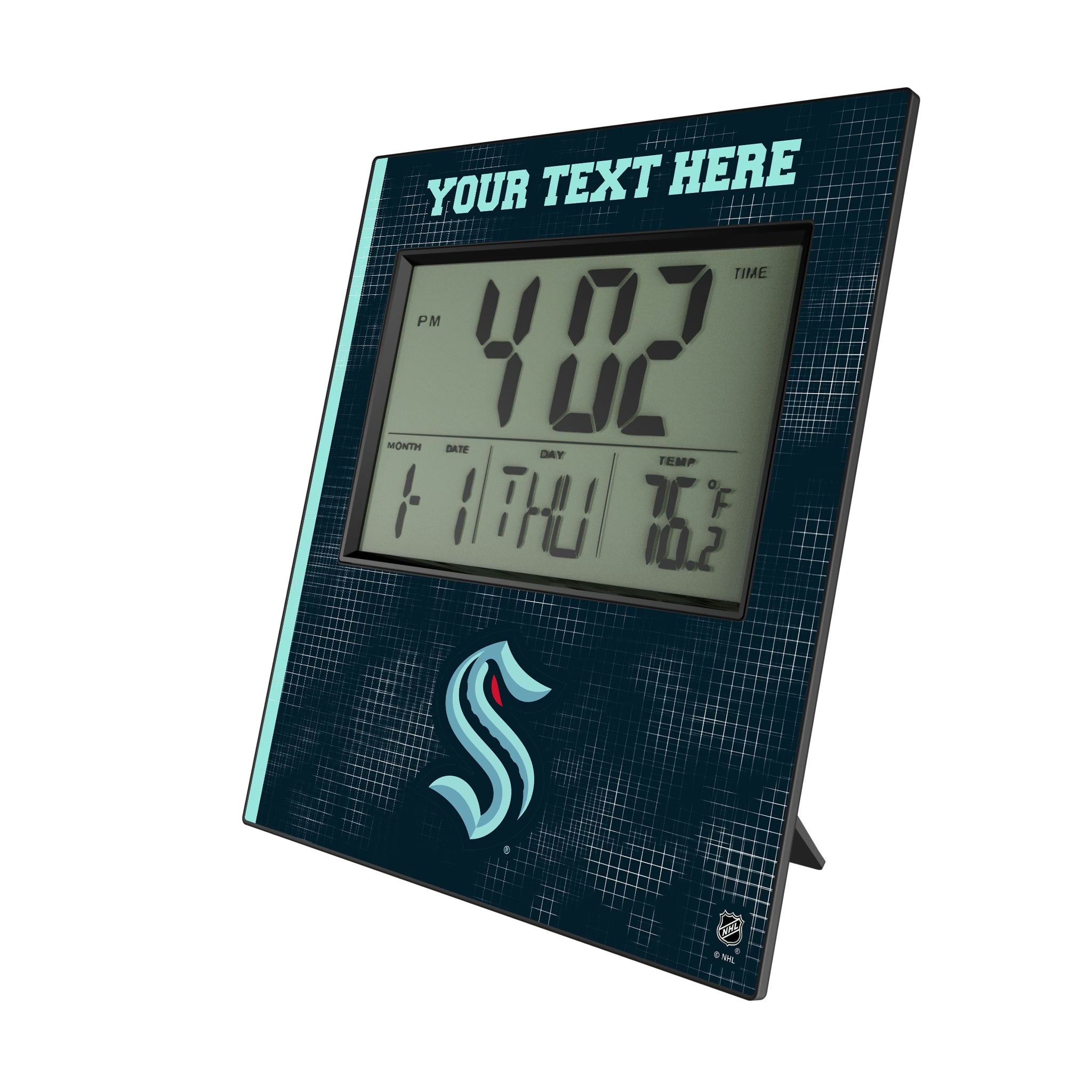 Seattle Kraken Personalized Hatch Wall Clock