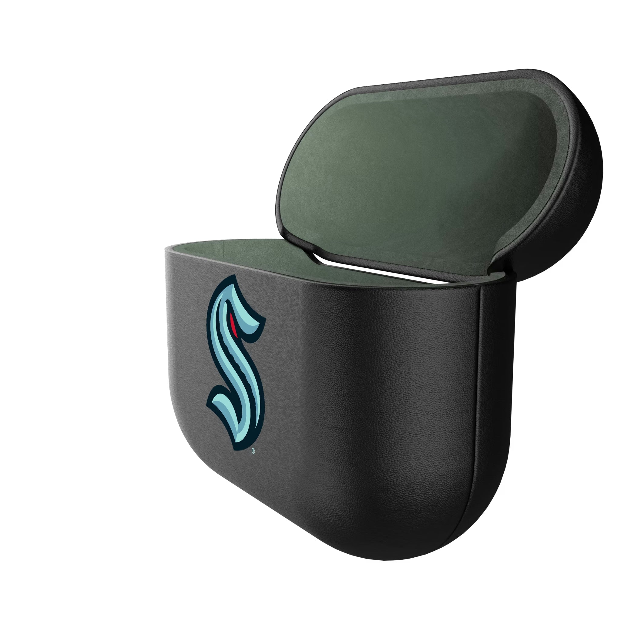 Seattle Kraken Personalized Insignia AirPods AirPod Case Cover - Isometric View#Device_AirPods 3rd Gen