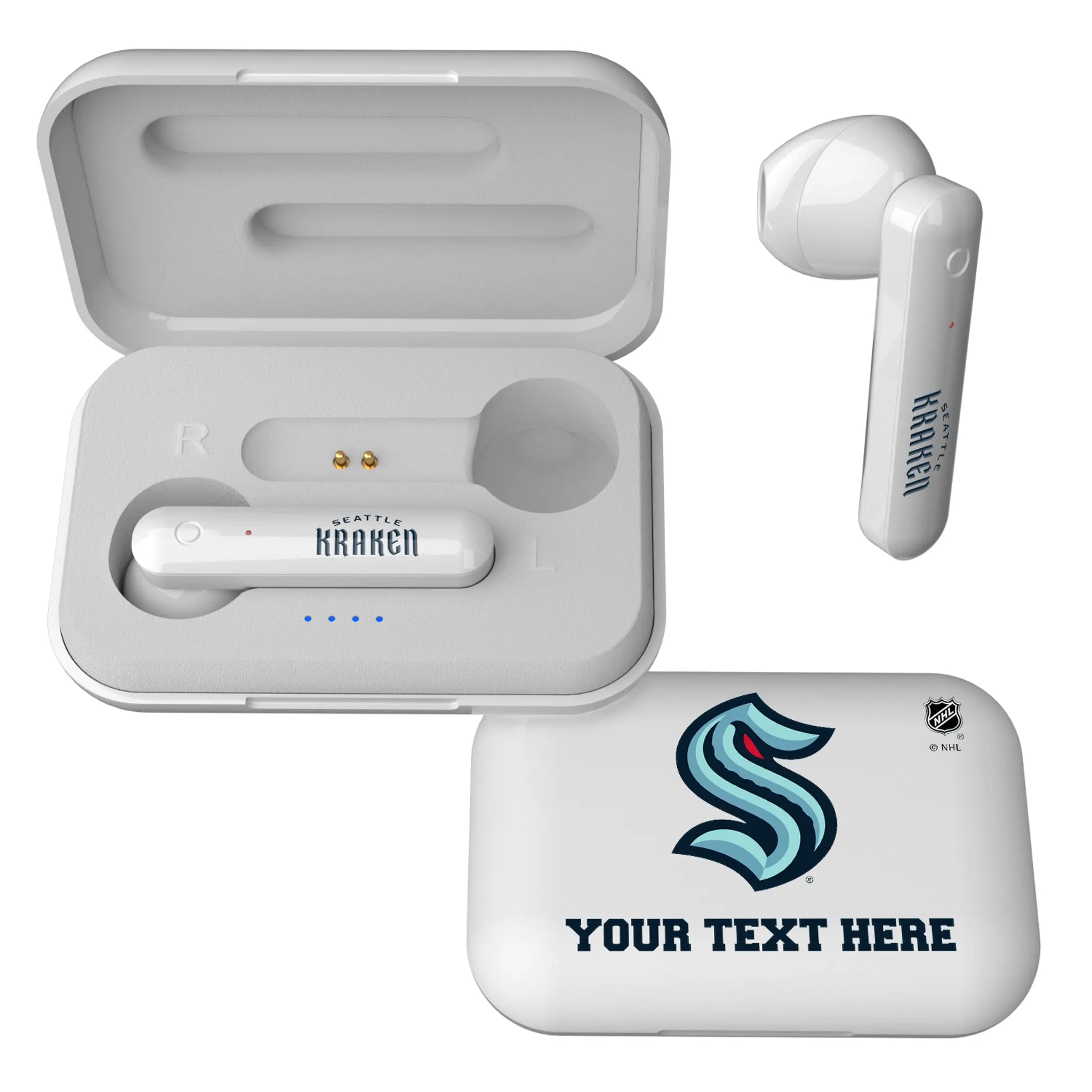 Seattle Kraken Personalized Insignia Wireless TWS Earbuds