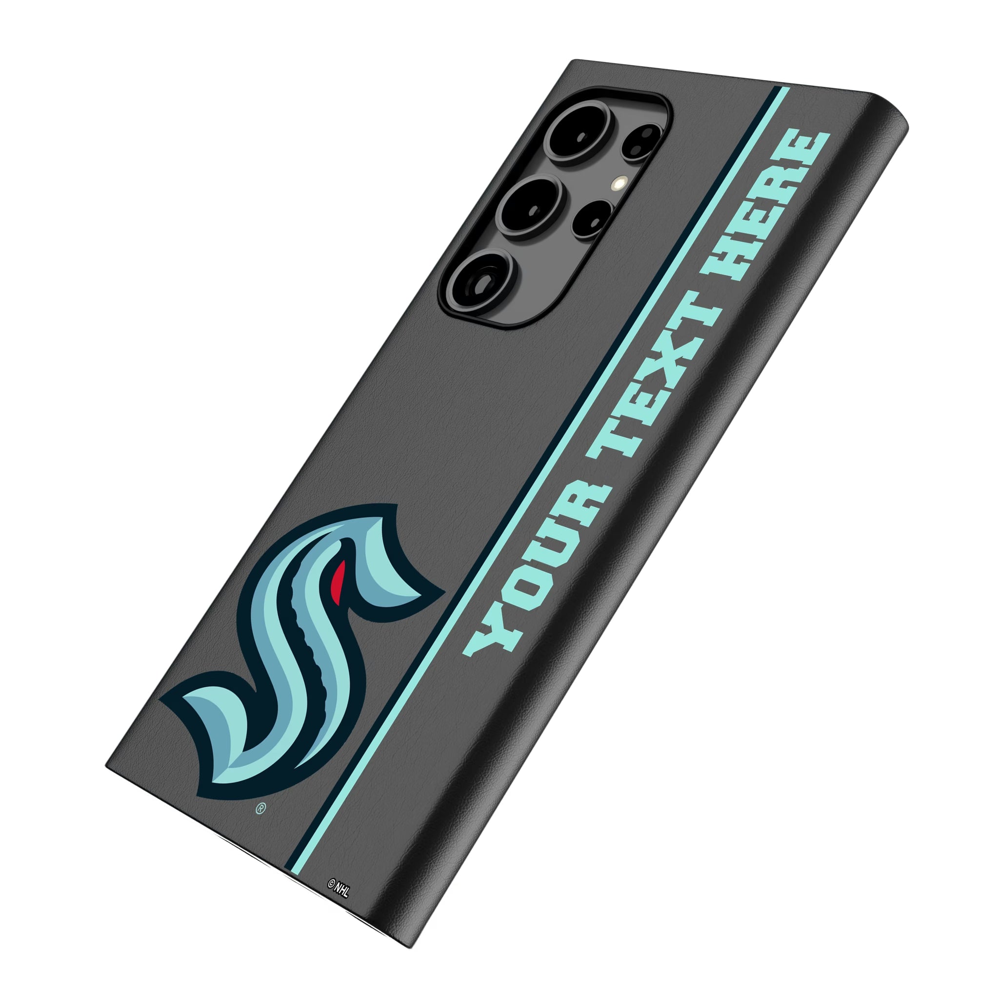 Seattle Kraken Personalized Sidebard Galaxy MagSafe Compatible Phone Case for Samsung Galaxy - Isometric View