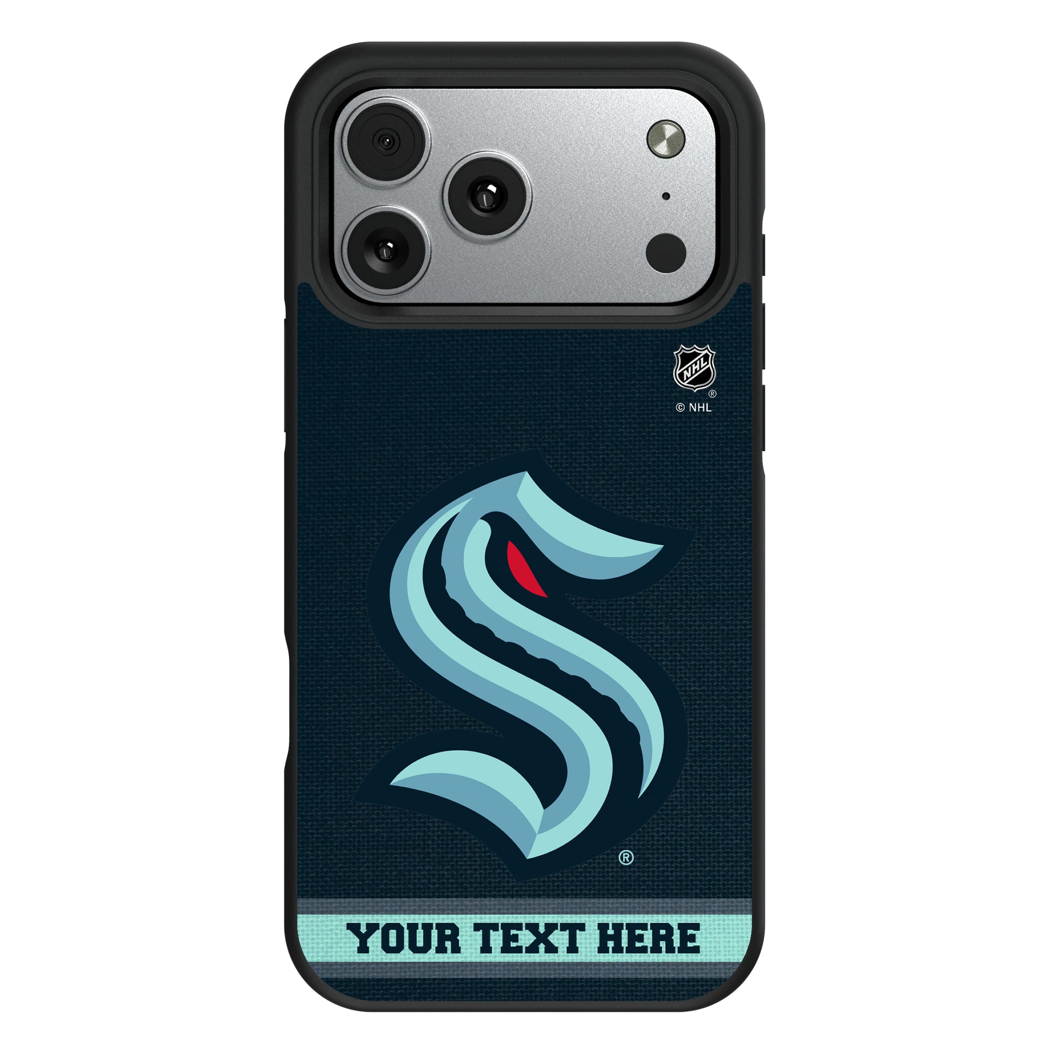 Seattle Kraken Personalized Stripe iPhone Bump Phone Case for Apple iPhone#Device_iPhone 17 Pro Max