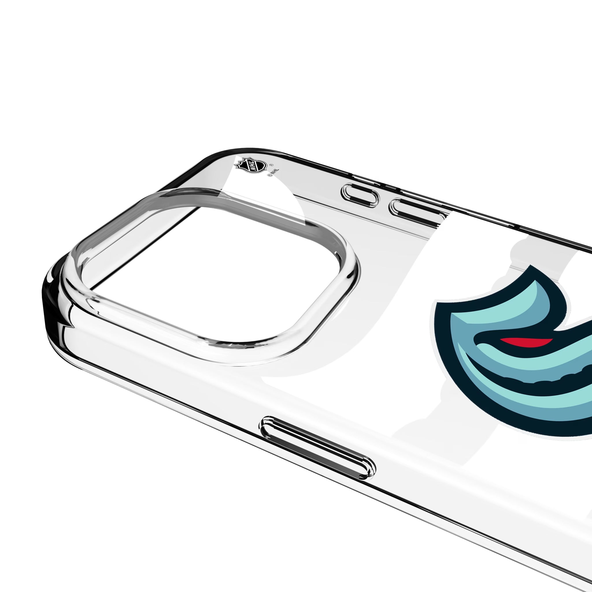 Seattle Kraken Personalized Tilt iPhone Clear Phone Case for Apple iPhone - Detail