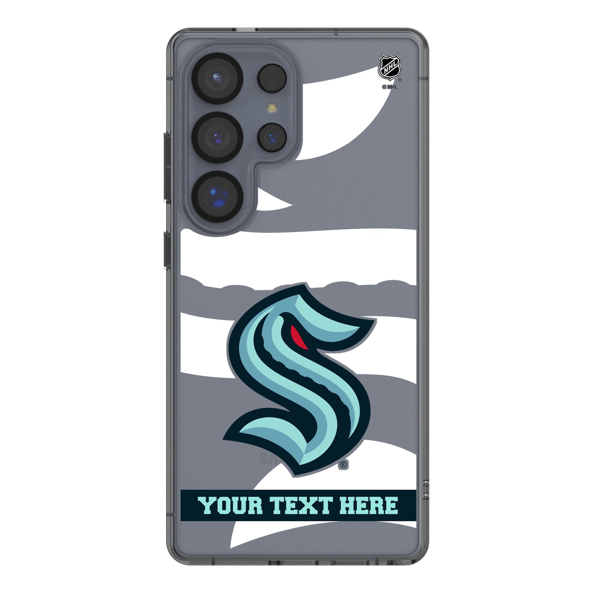 Seattle Kraken Personalized Tilt Galaxy Clear Phone Case for Samsung Galaxy
