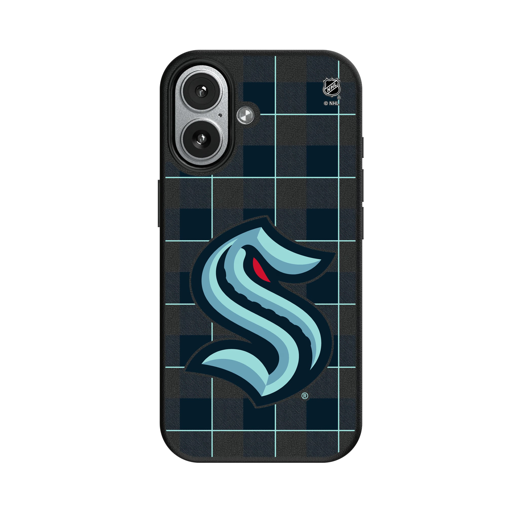 Seattle Kraken Plaid iPhone MagSafe Compatible Phone Case for Apple iPhone#Device_iPhone 17