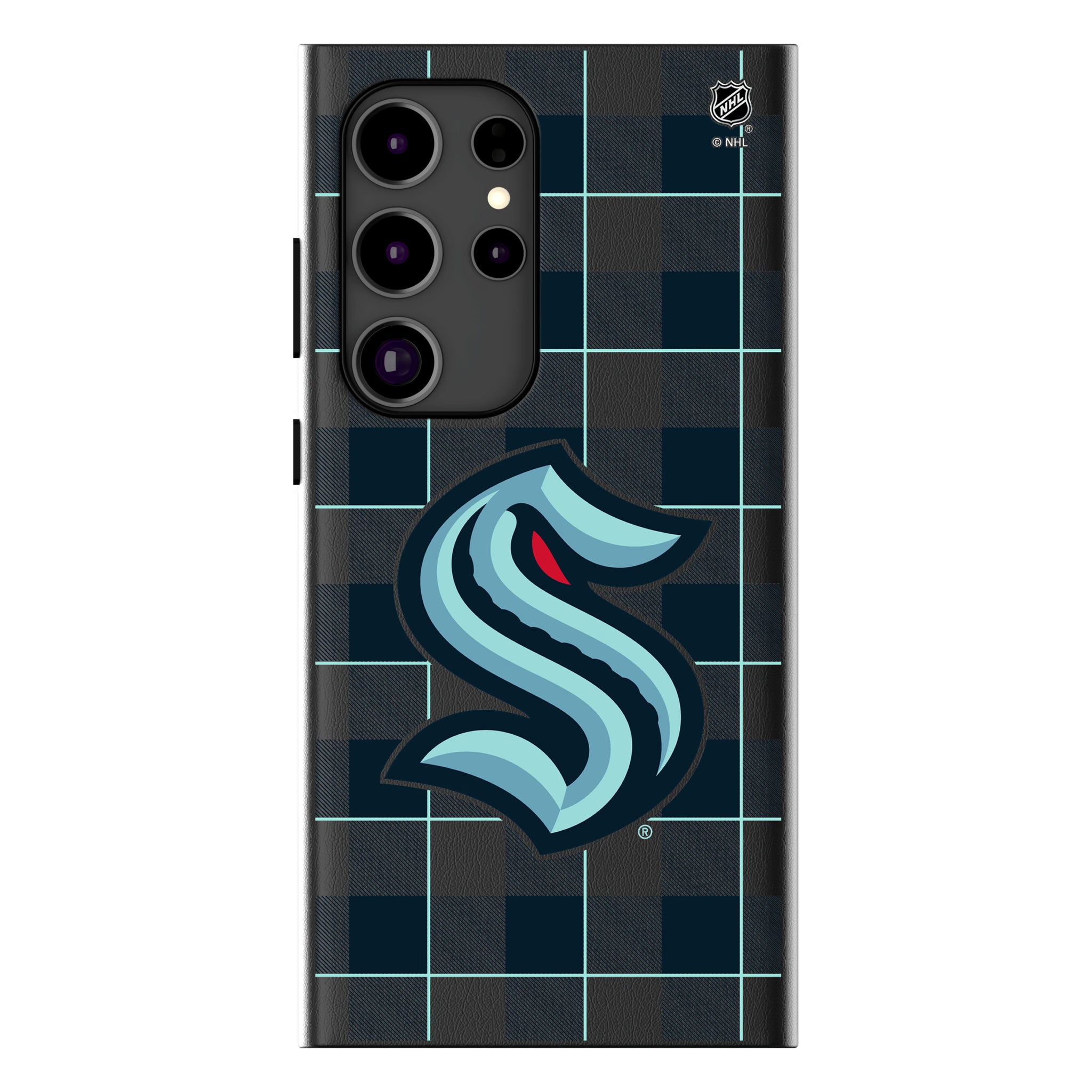 Seattle Kraken Plaid Galaxy MagSafe Compatible Phone Case for Samsung Galaxy