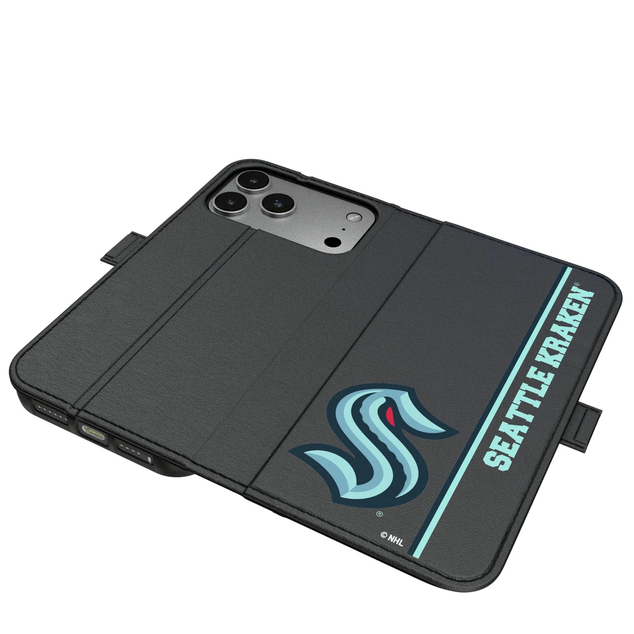 Seattle Kraken Sidebar iPhone Folio Phone Case for Apple iPhone#Device_iPhone 17 Pro Max