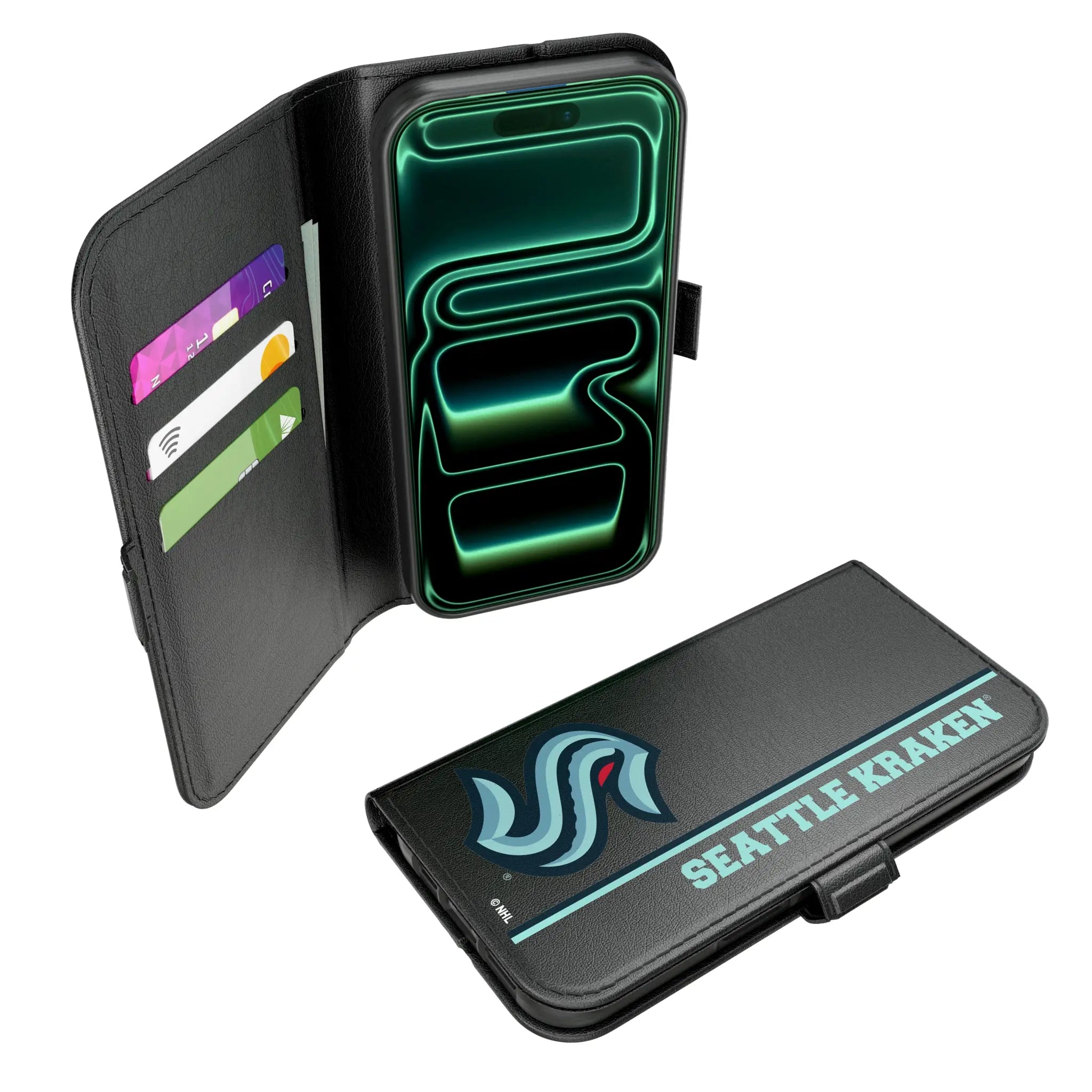 Seattle Kraken Sidebar iPhone Folio Phone Case for Apple iPhone#Device_iPhone 17