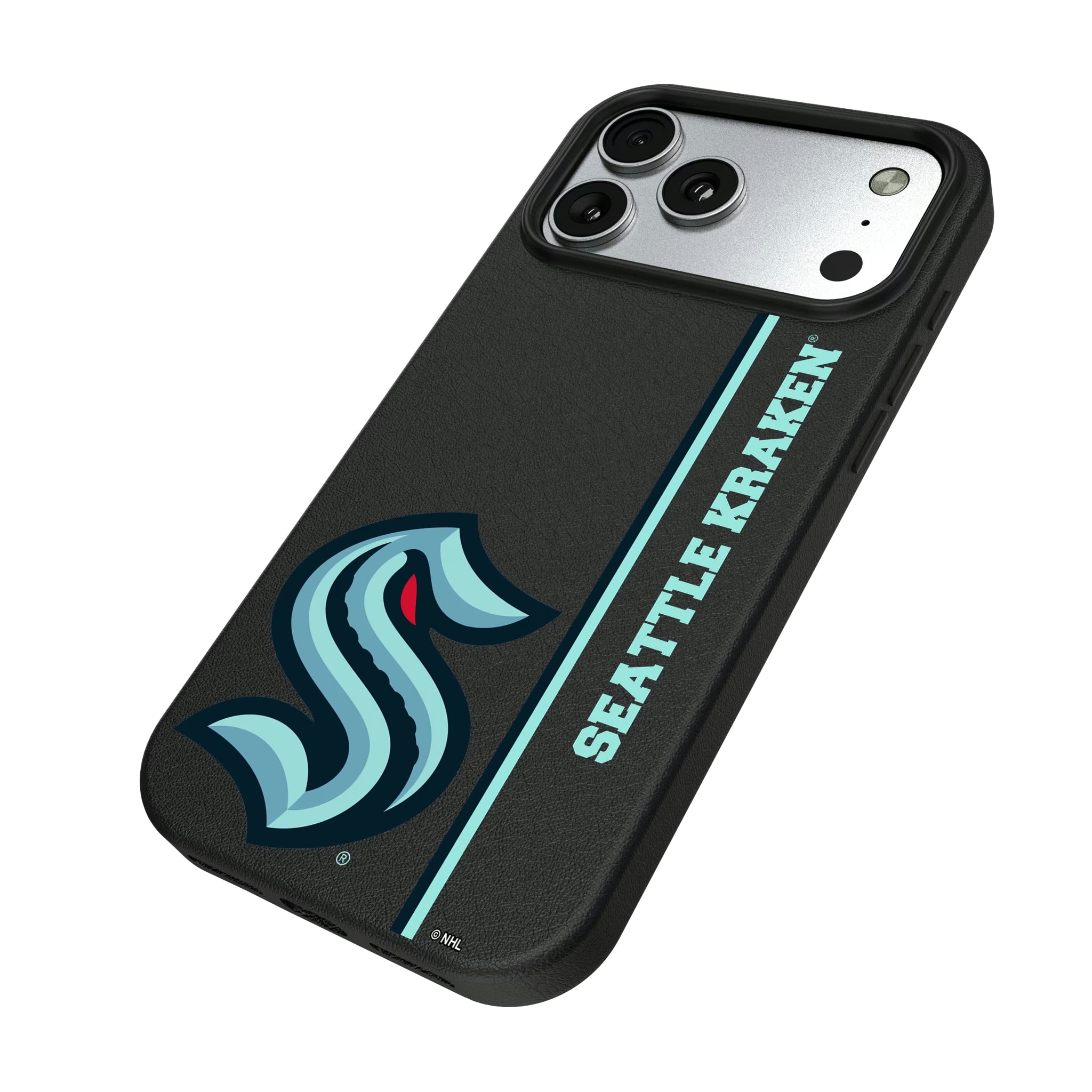 Seattle Kraken Sidebar iPhone MagSafe Compatible Phone Case for Apple iPhone - Isometric View#Device_iPhone 17 Pro Max