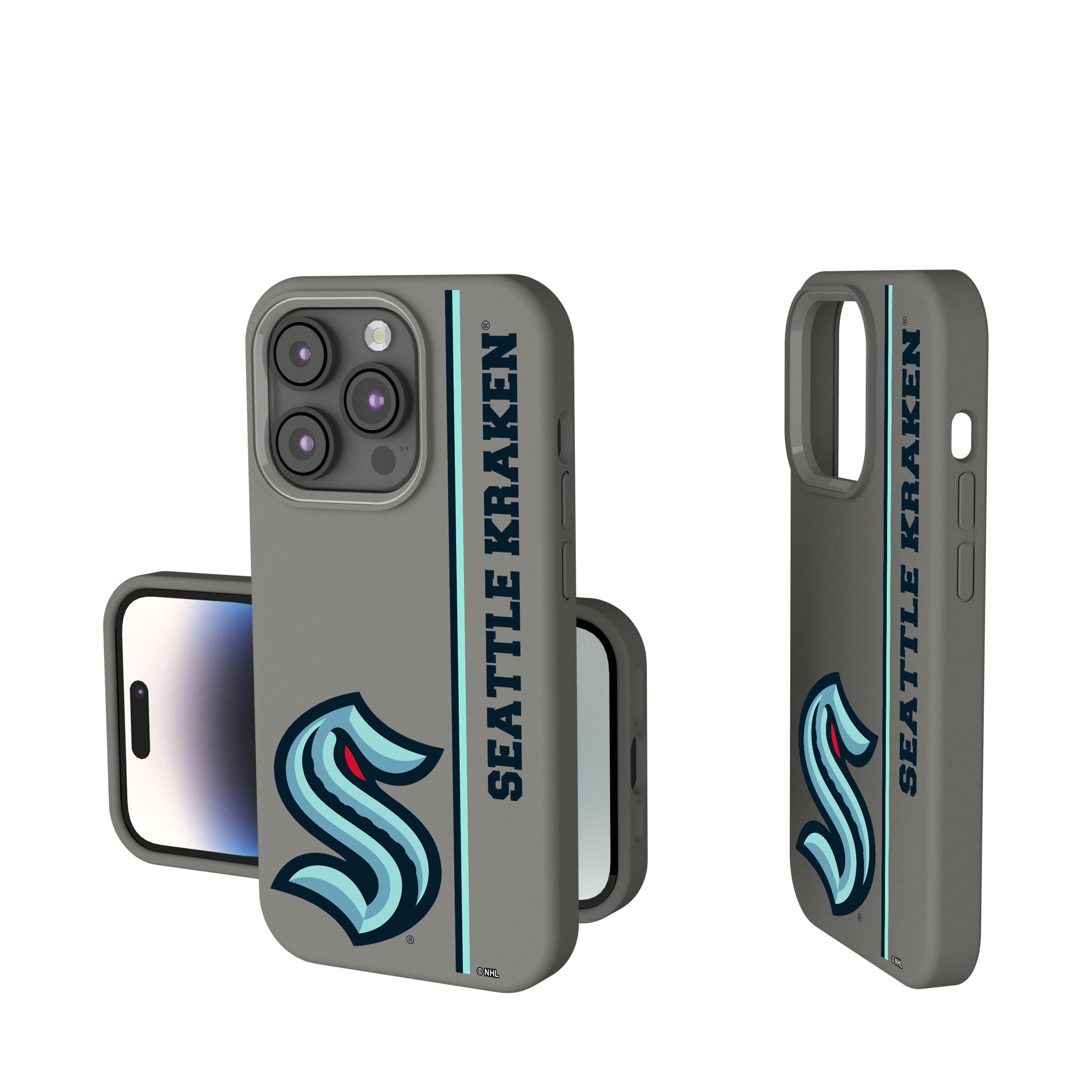 Seattle Kraken Sidebar iPhone Soft Touch Phone Case for Apple iPhone