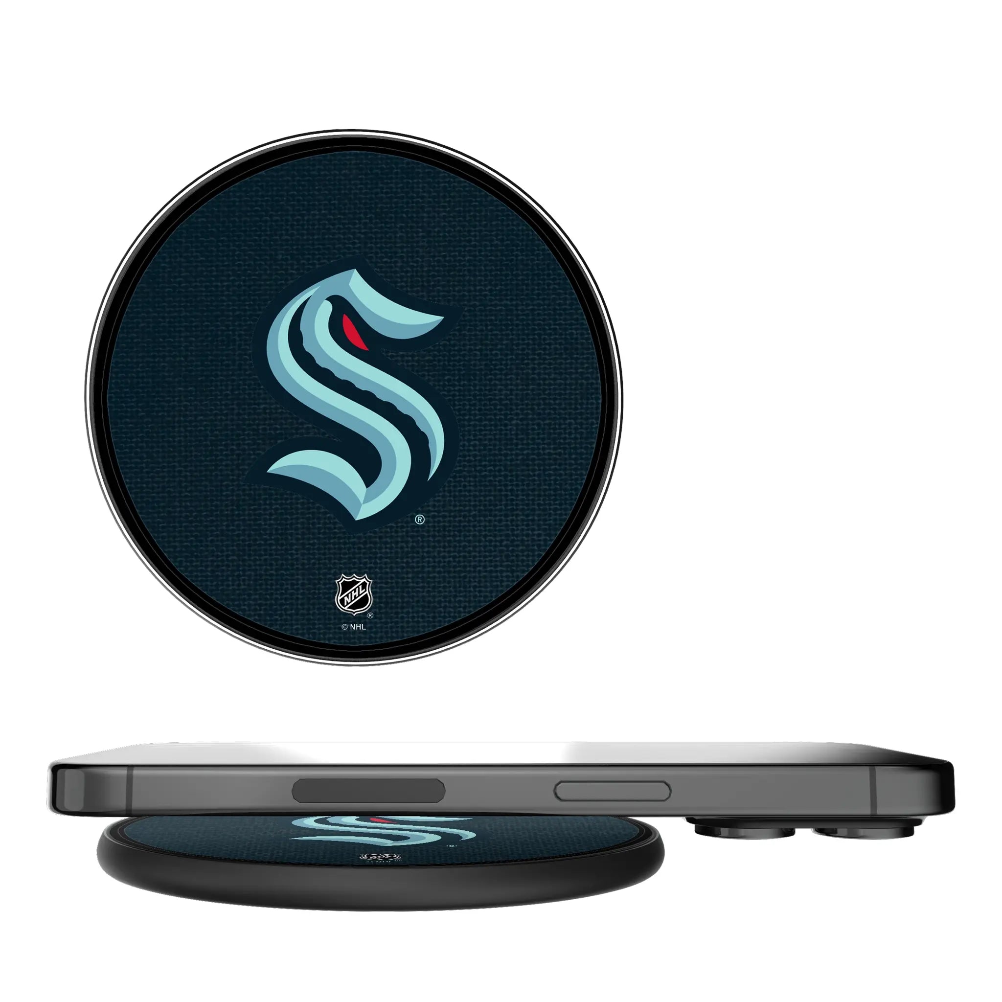 Seattle Kraken Stripe 15-Watt Wireless Charger