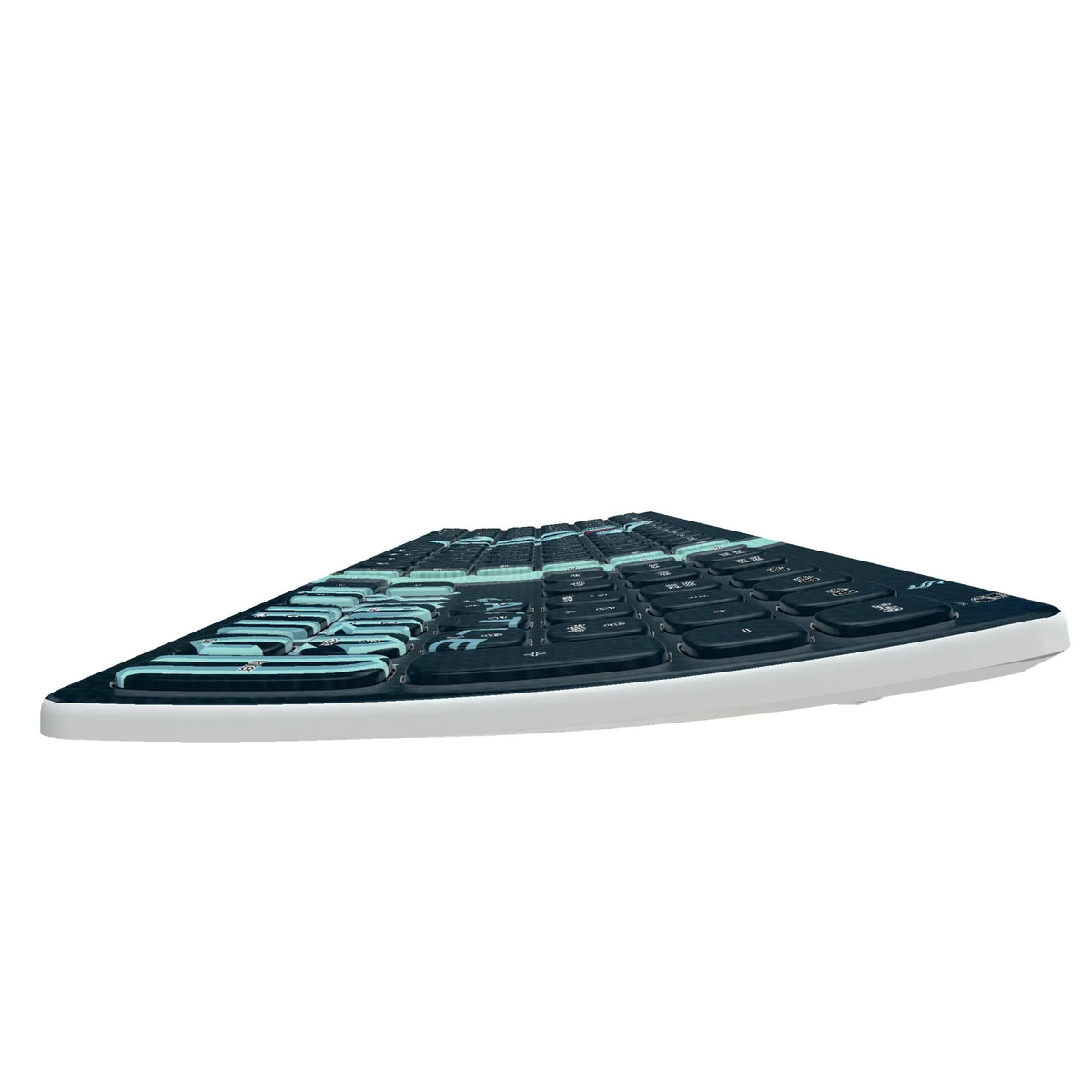 Seattle Kraken Stripe KKB605 Curved Wireless Keyboard
