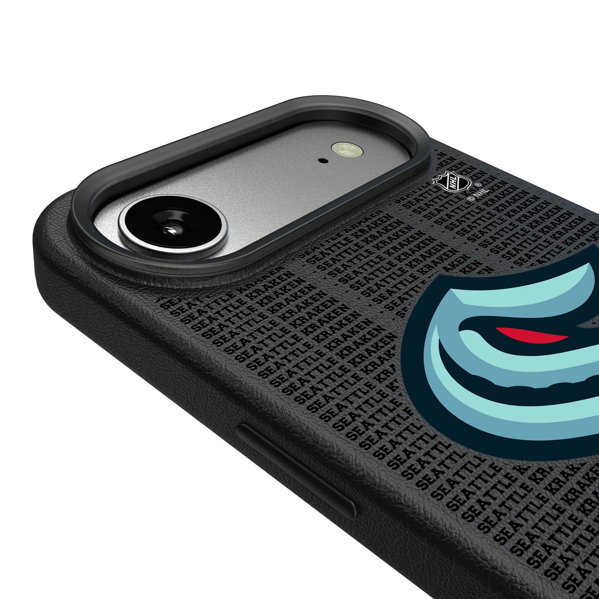 Seattle Kraken Text Backdrop iPhone MagSafe Compatible Phone Case for Apple iPhone - Detail#Device_iPhone Air