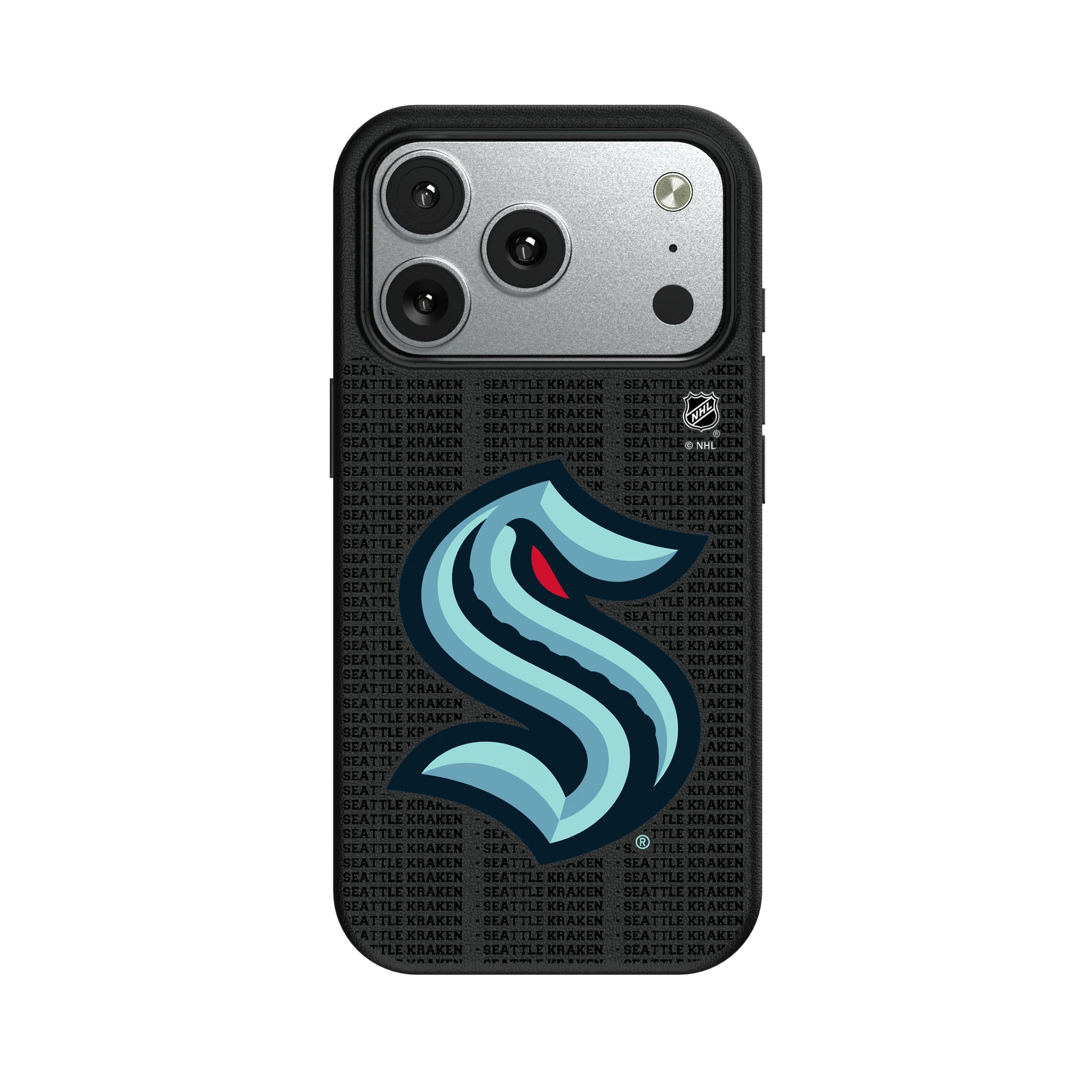 Seattle Kraken Text Backdrop iPhone MagSafe Compatible Phone Case for Apple iPhone#Device_iPhone 17 Pro