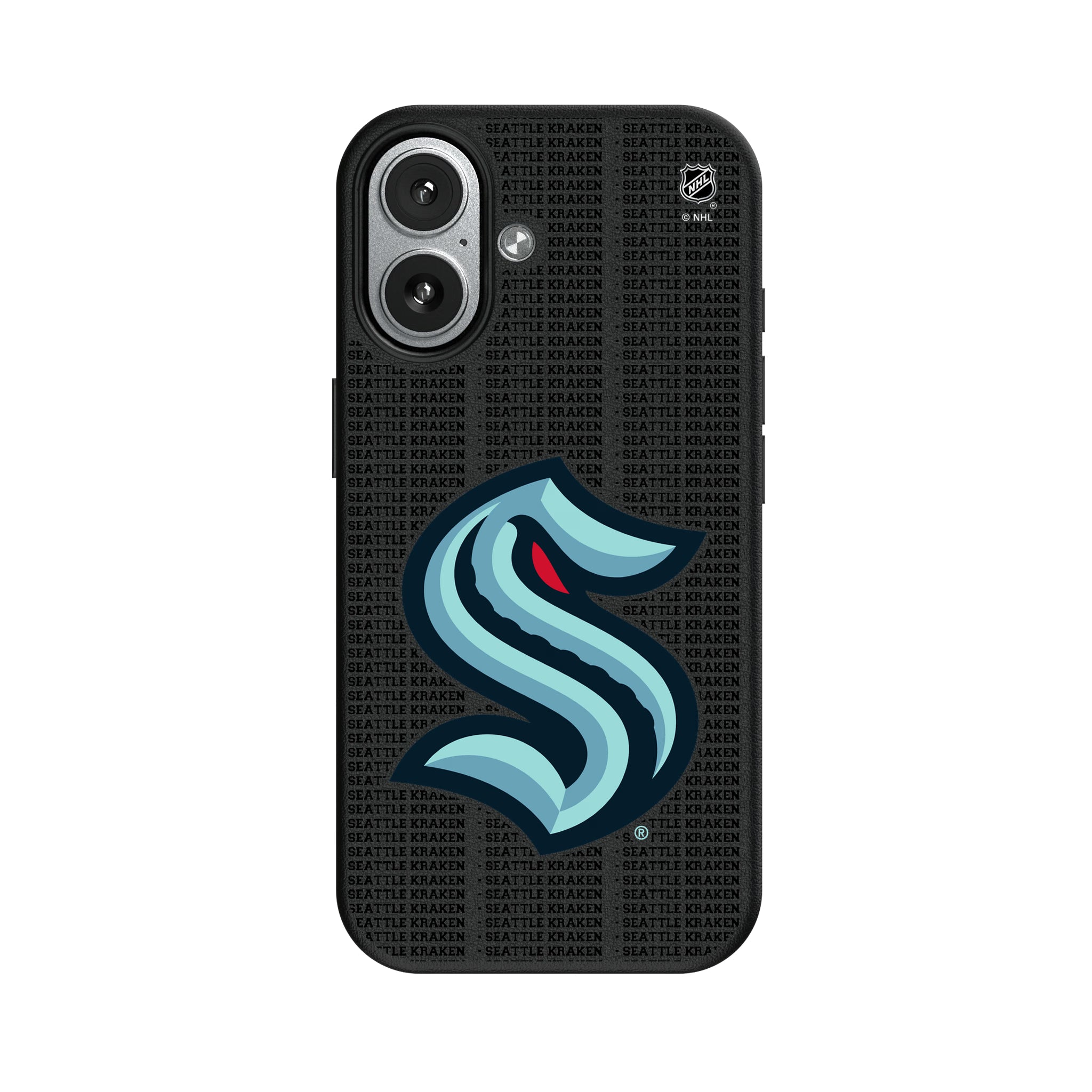 Seattle Kraken Text Backdrop iPhone MagSafe Compatible Phone Case for Apple iPhone#Device_iPhone 17