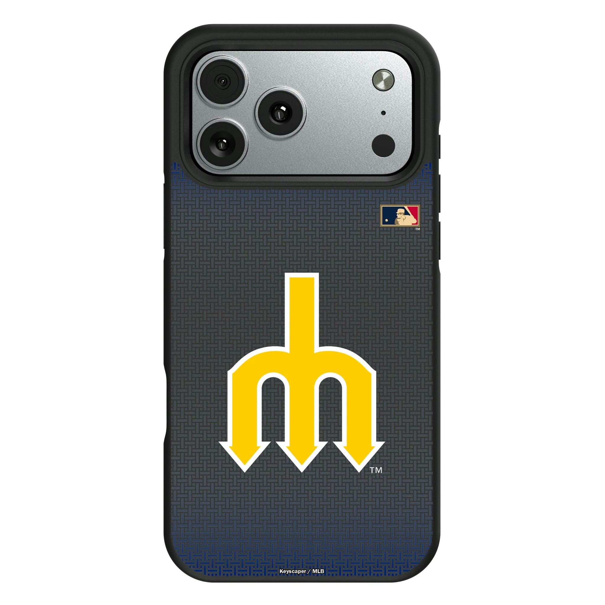 Seattle Mariners 1977-1980 - Cooperstown Collection Linen iPhone Bump Phone Case for Apple iPhone#Device_iPhone 17 Pro Max