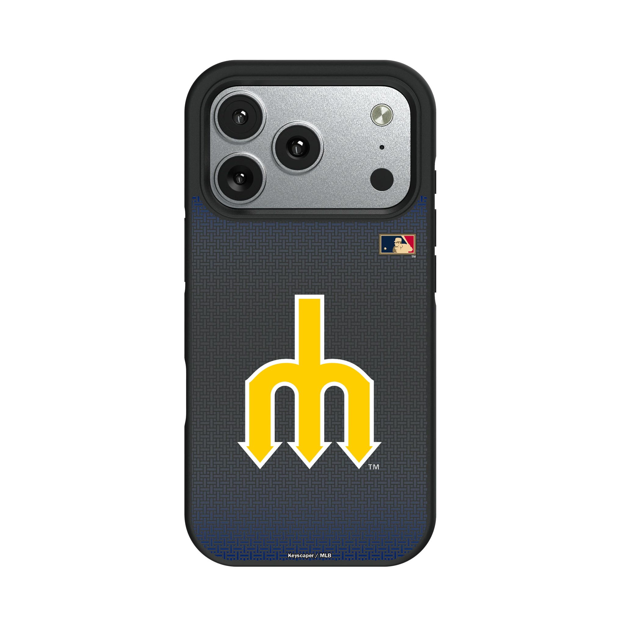 Seattle Mariners 1977-1980 - Cooperstown Collection Linen iPhone Bump Phone Case for Apple iPhone#Device_iPhone 17 Pro